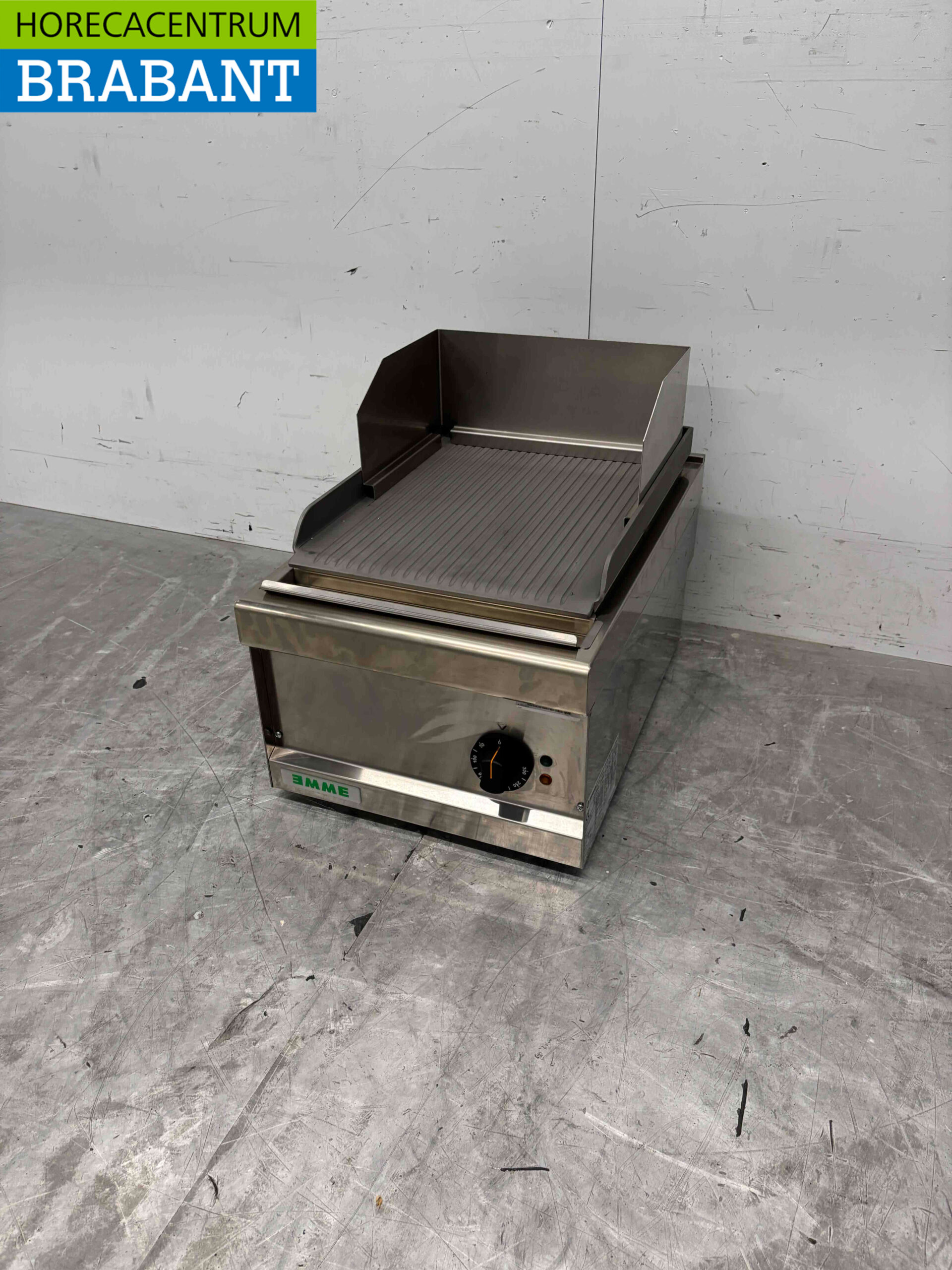 RVS Giga Grillplaat Geribbelde bakplaat 40 cm 400V Horeca - Afbeelding 3