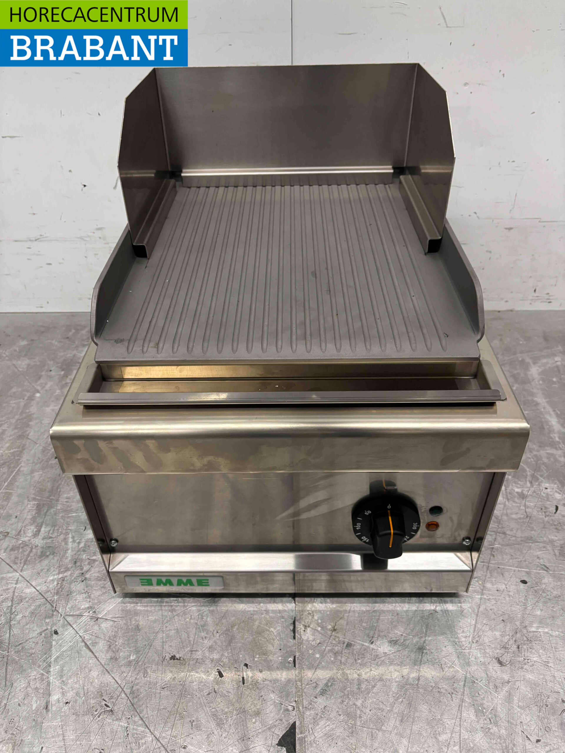 RVS Giga Grillplaat Geribbelde bakplaat 40 cm 400V Horeca - Afbeelding 4