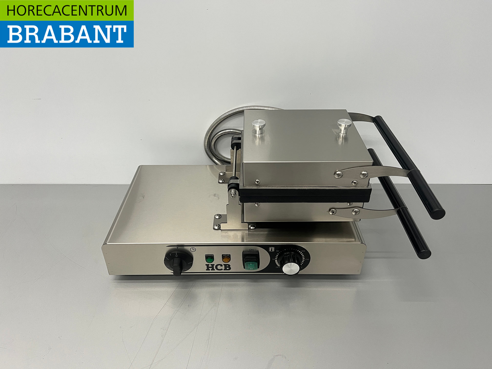 HCB RVS Kantelbare wafelijzer met timer 230V Horeca - Afbeelding 5