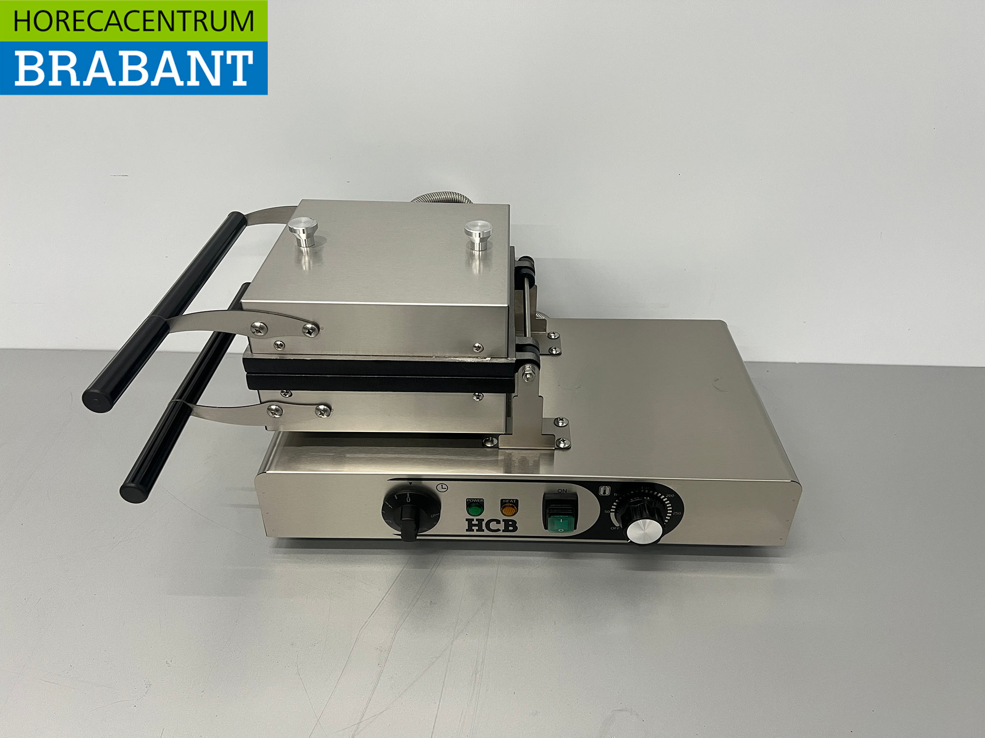 HCB RVS Kantelbare wafelijzer met timer 230V Horeca - Afbeelding 6