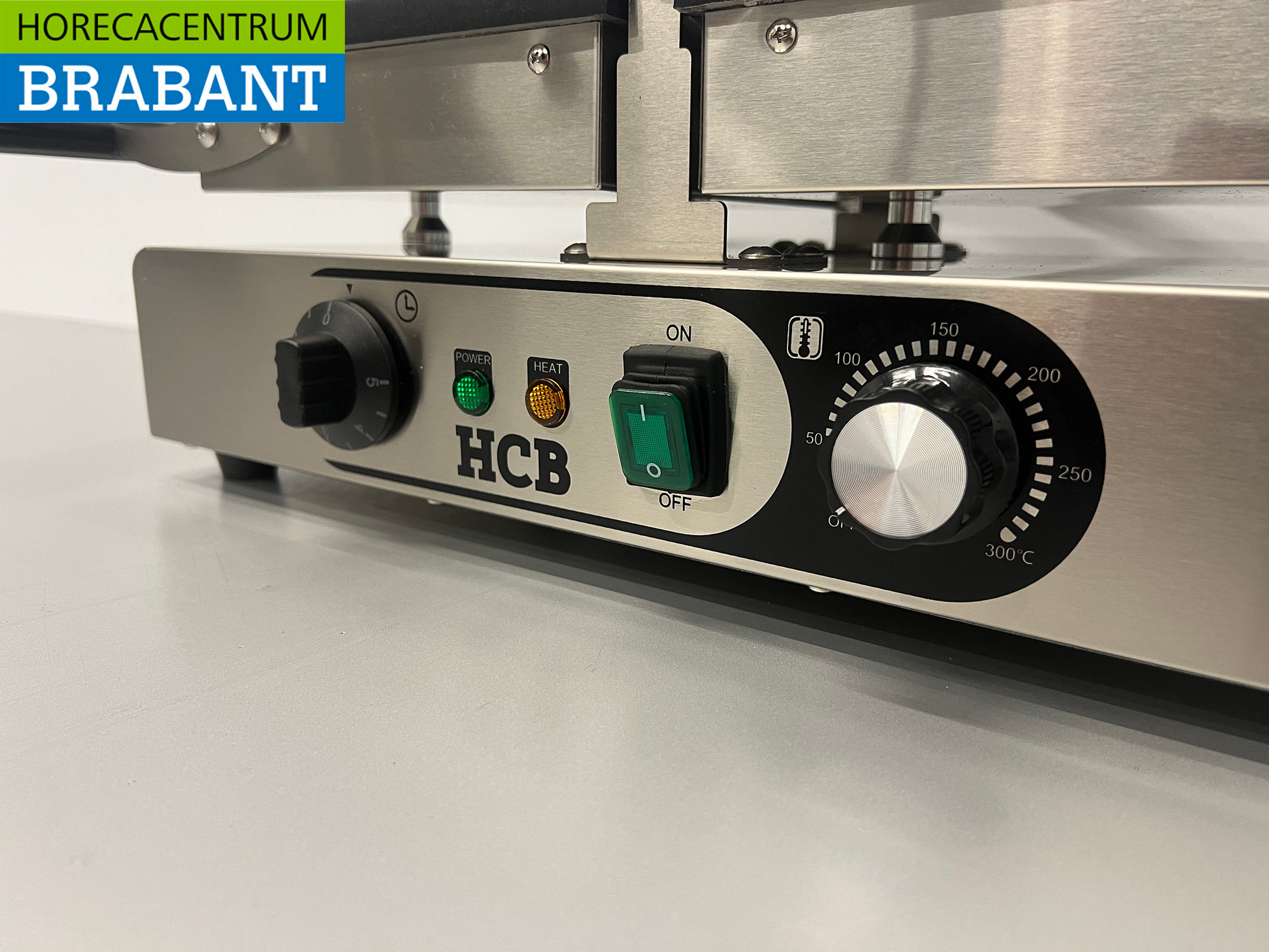 HCB RVS Kantelbare wafelijzer met timer 230V Horeca - Afbeelding 8
