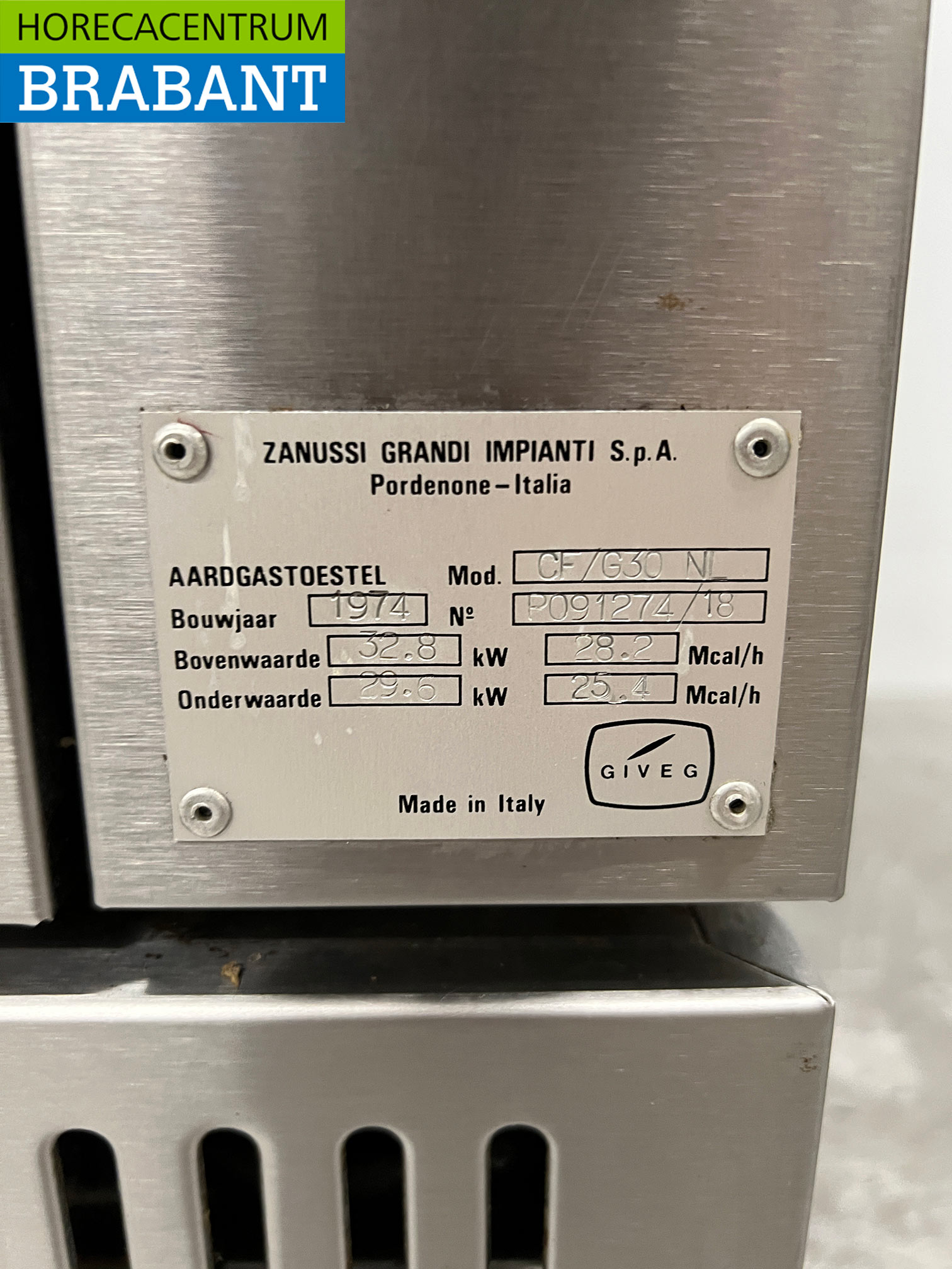 RVS Zanussi 6 pits fornuis met oven en warmhoudkast GAS Horeca - Afbeelding 7