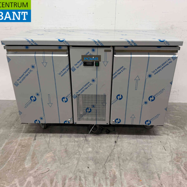 RVS Polar UA070 Energiezuinige Koelwerkbank 2 deuren 130 cm 230V Horeca