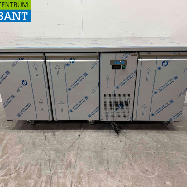 RVS Polar UA072 Koelwerkbank 3 deuren 178,5 cm 230V Horeca