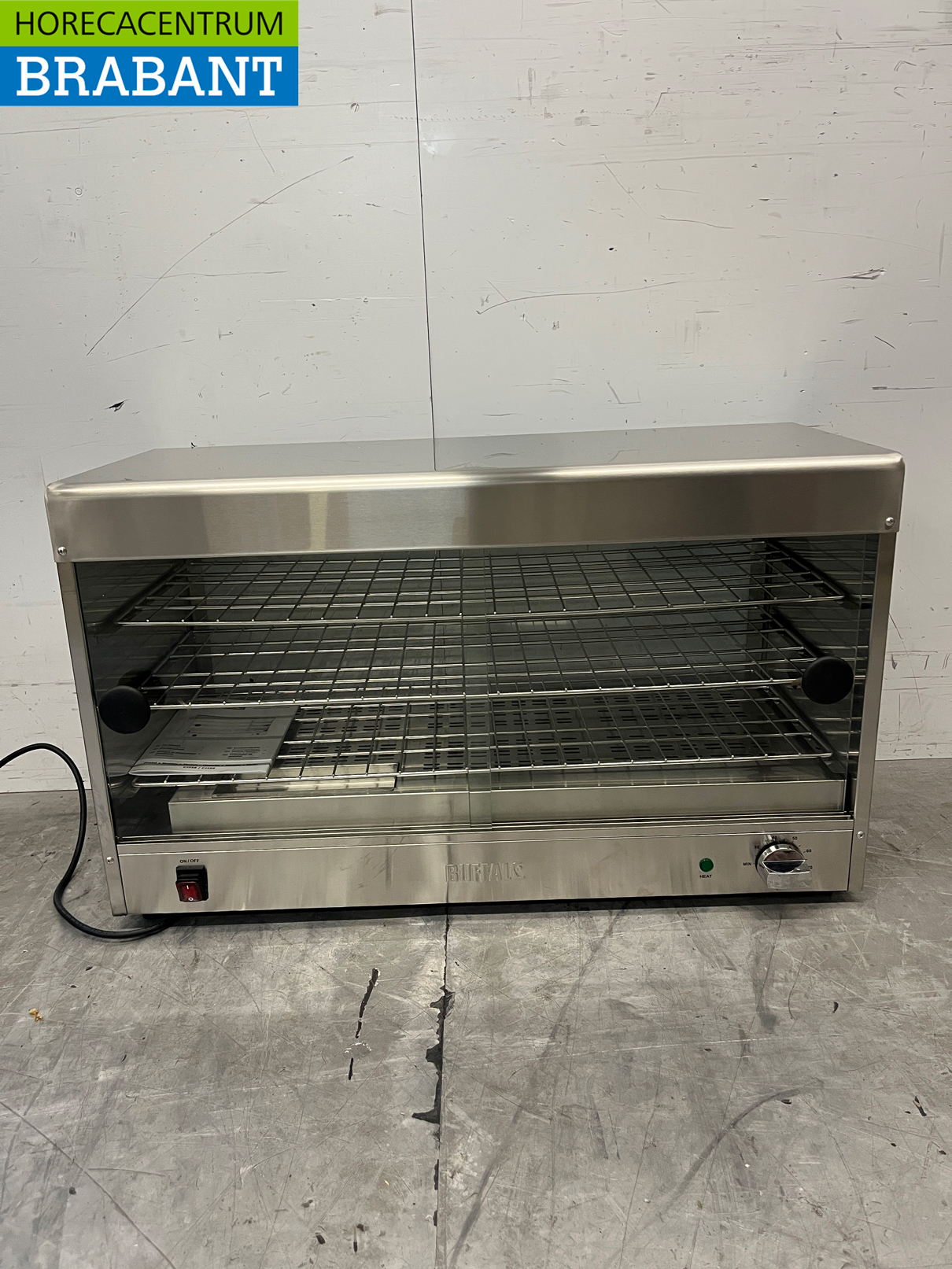 RVS Buffalo CJ559 Warmhoudvitrine voor 60 taartjes 230V Horeca