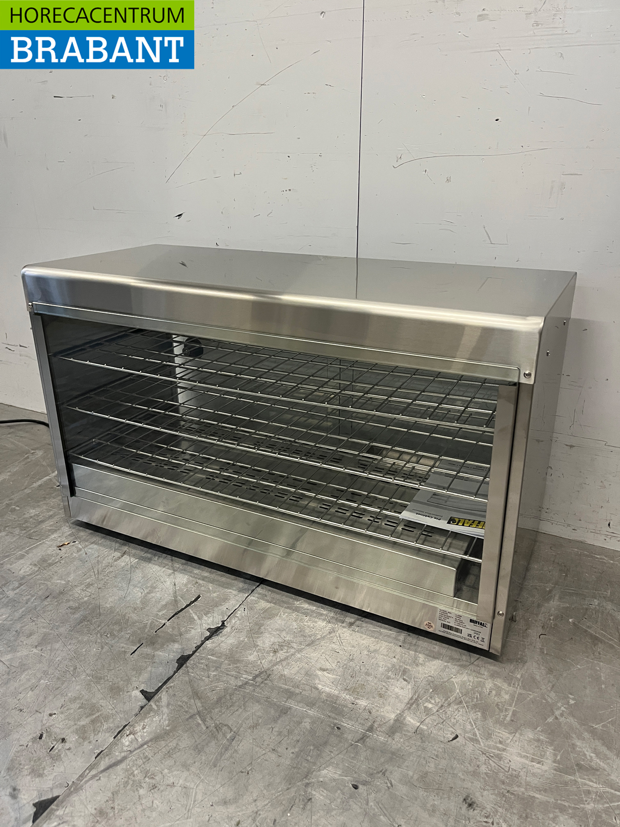 RVS Buffalo CJ559 Warmhoudvitrine voor 60 taartjes 230V Horeca - Afbeelding 5