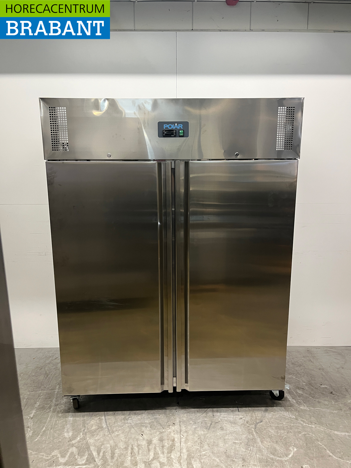 RVS Polar U635 Dubbeldeurs 2-deurs Vriezer Vrieskast 1300 liter 230V Horeca