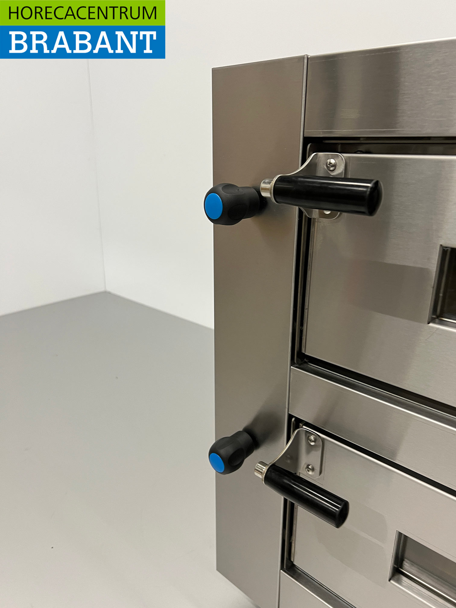 HCB RVS Pizzaoven 2 x 6 pizza's 34 cm doorsnede 400V Horeca - Afbeelding 8