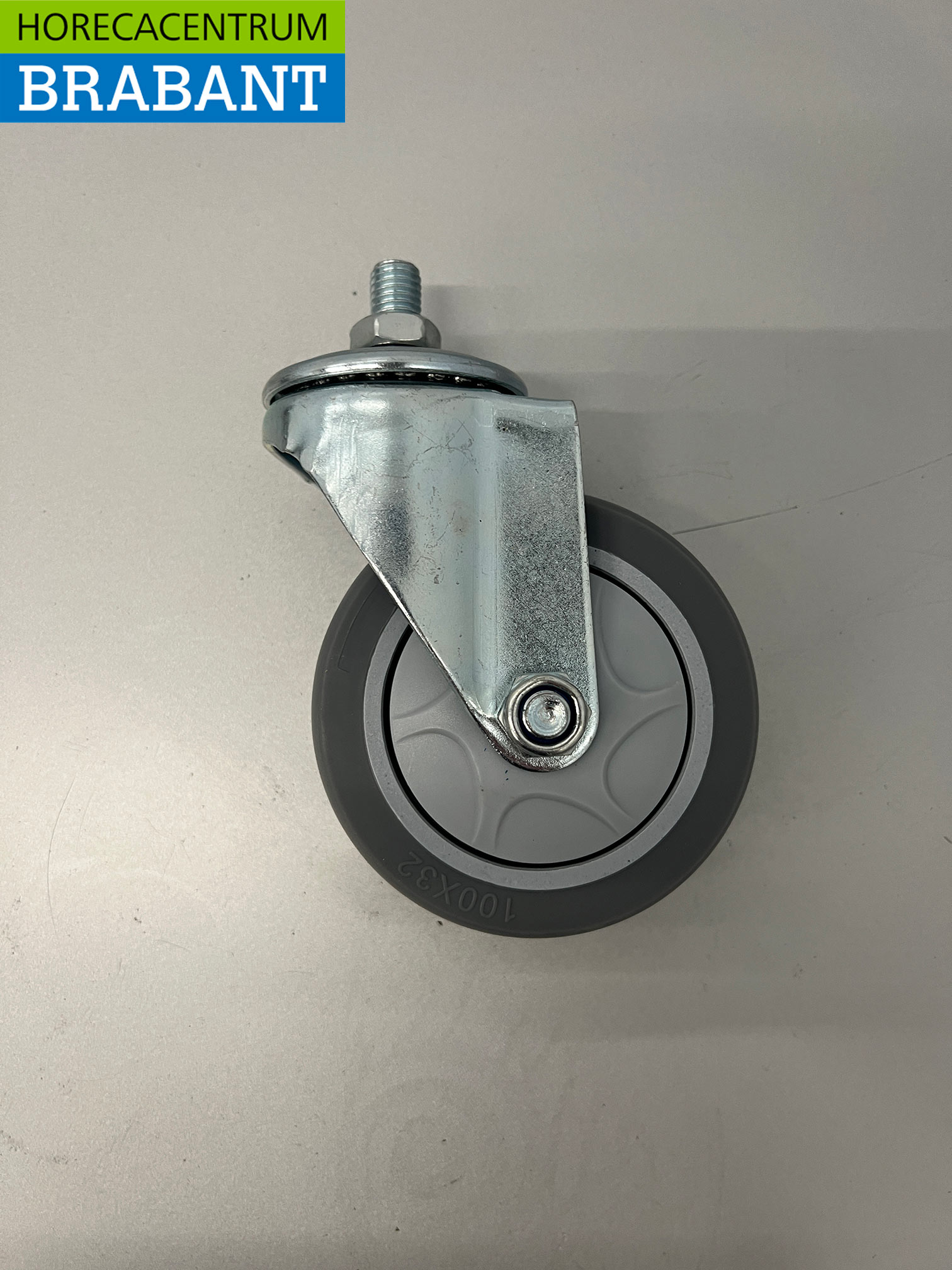 HCB Wielenset van 4 wielen voor pizzaonderstel Horeca - Afbeelding 4