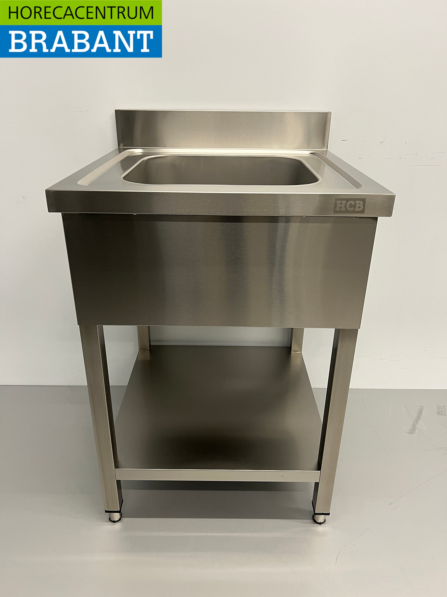 RVS Spoeltafel spoelbak 60 x 60 cm Horeca