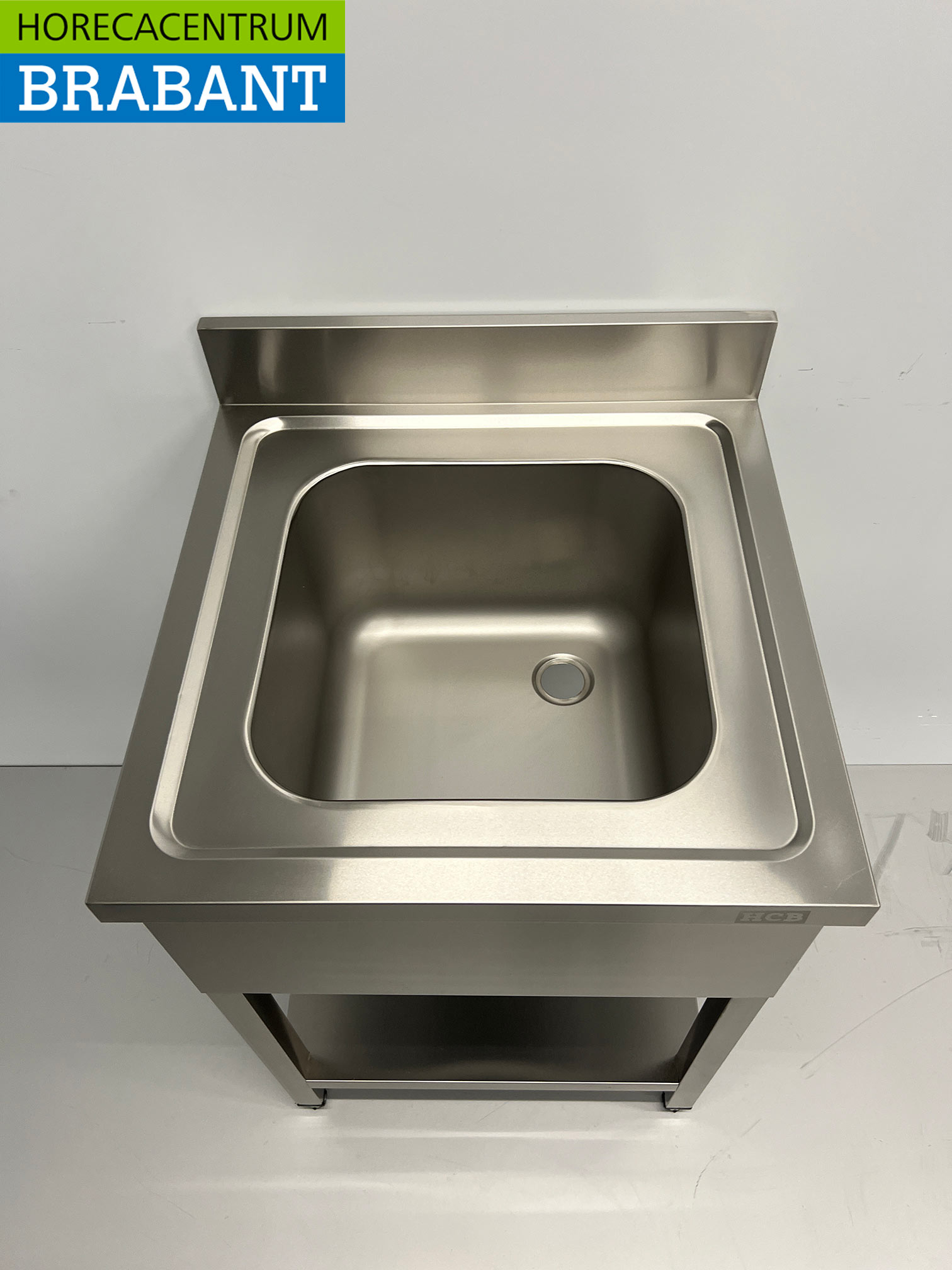 RVS Spoeltafel spoelbak 60 x 60 cm Horeca - Afbeelding 4