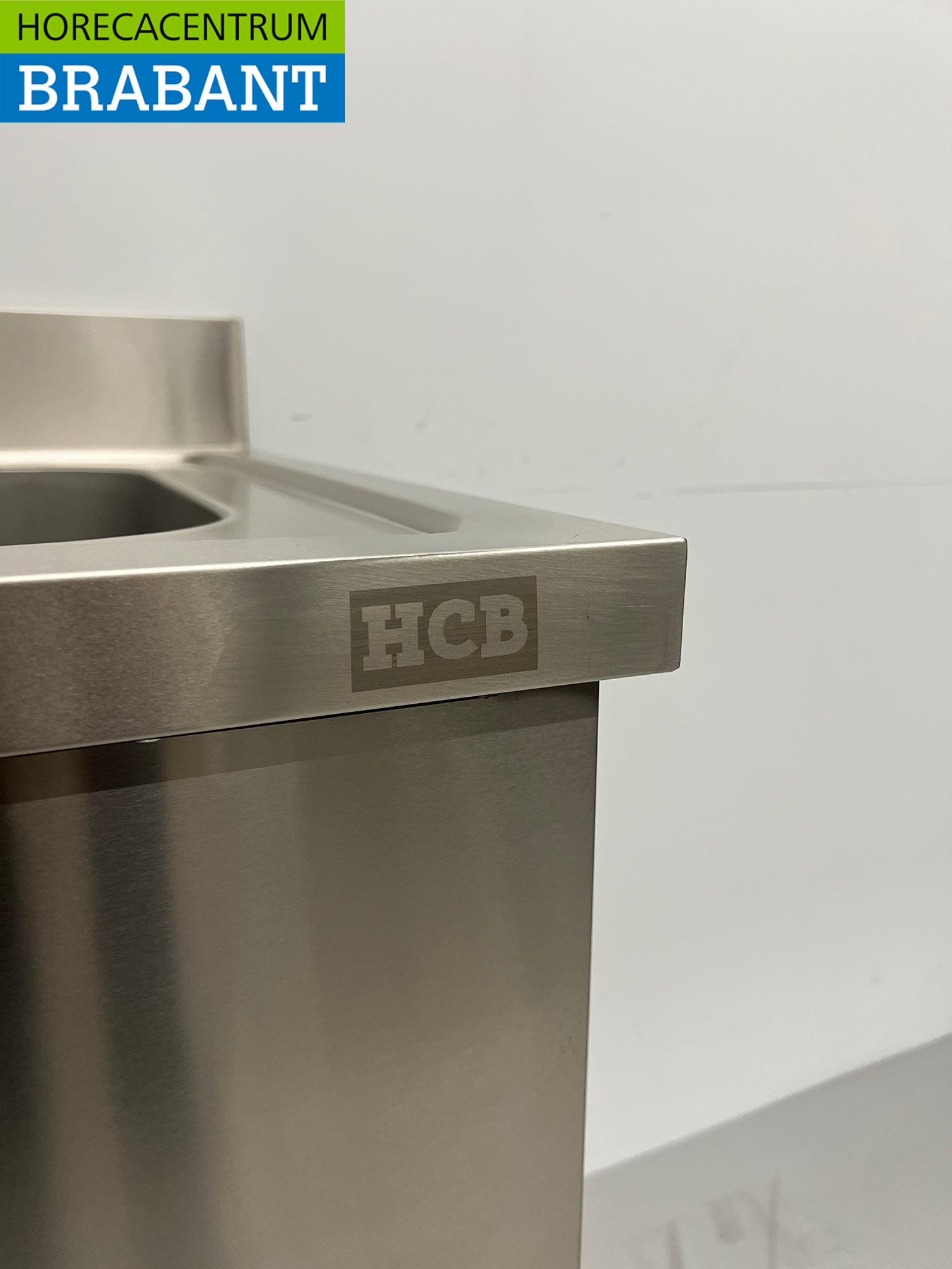 RVS Spoeltafel spoelbak 60 x 60 cm Horeca - Afbeelding 5