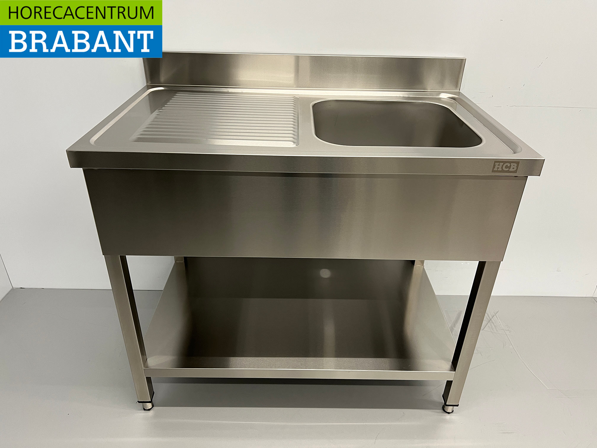 RVS Spoeltafel spoelbak 100 x 60 cm Horeca