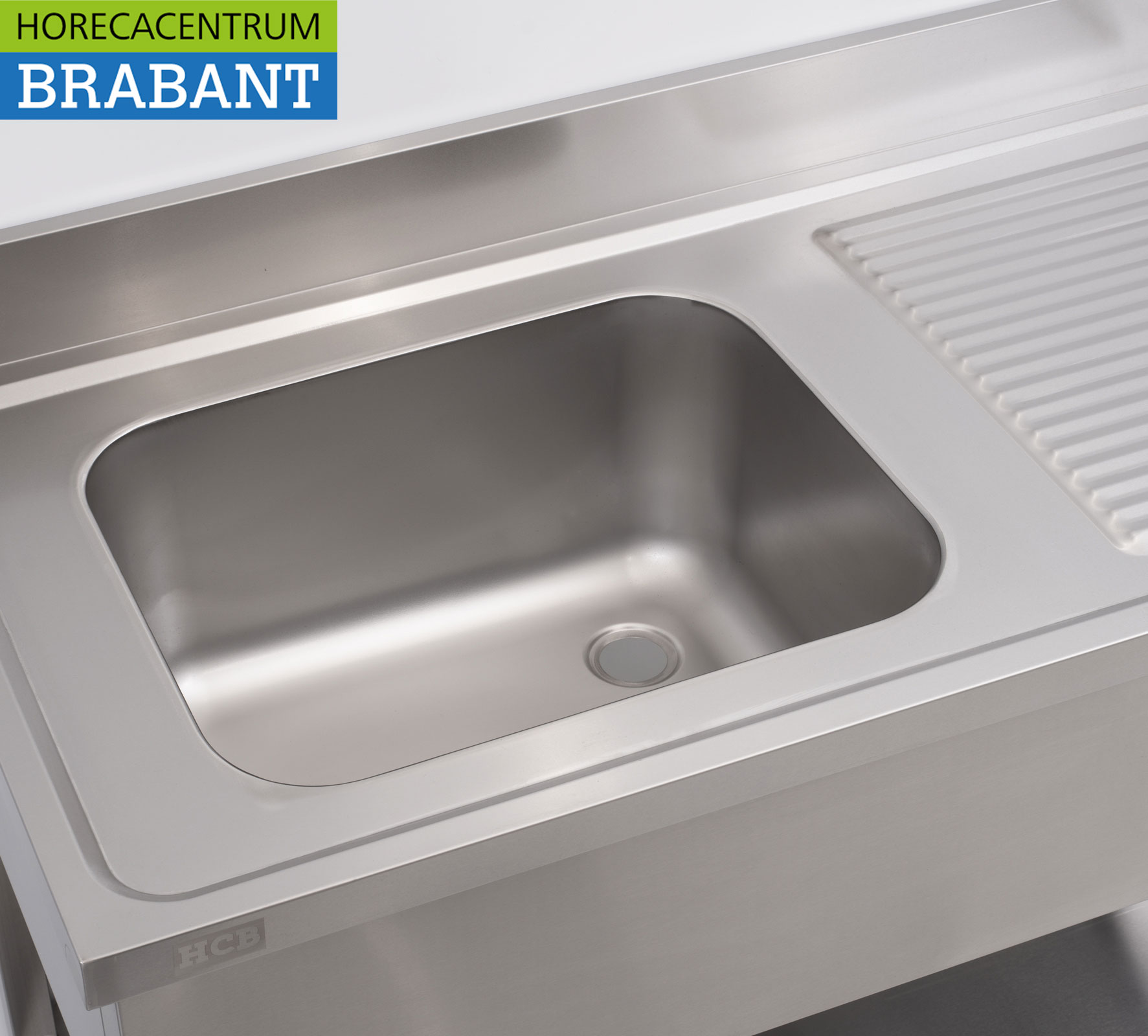 HCB RVS Spoeltafel spoelbak 120 x 60 cm Horeca - Afbeelding 4