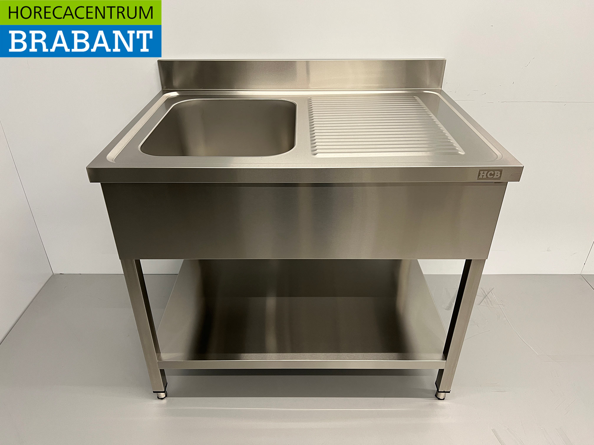 RVS Spoeltafel spoelbak 100 x 70 cm Horeca