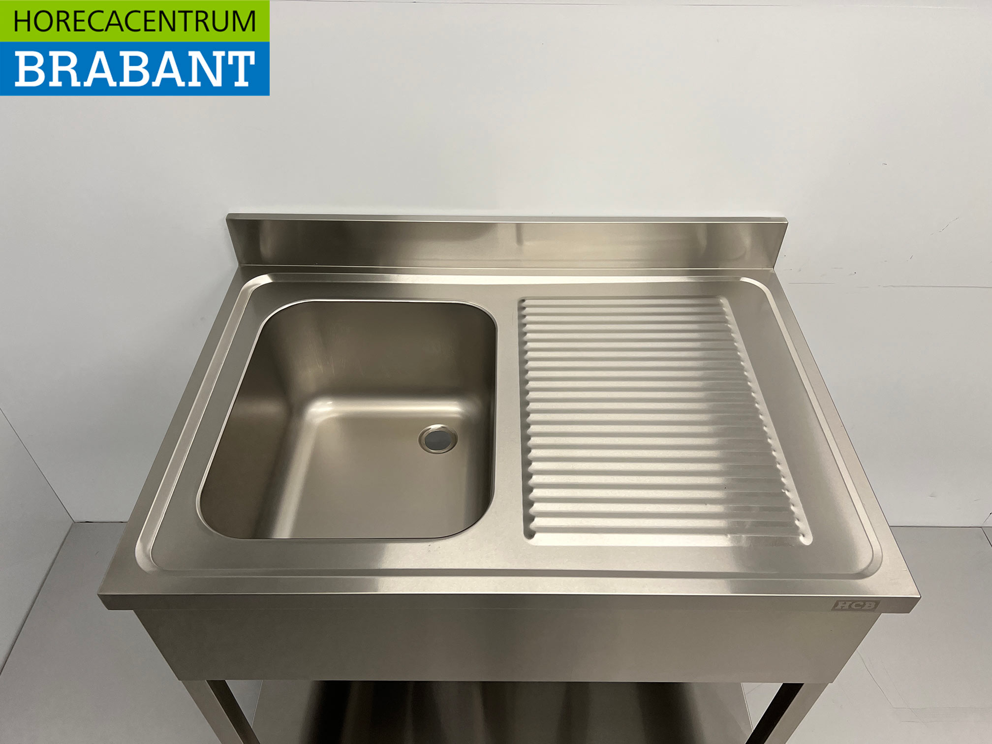 RVS Spoeltafel spoelbak 100 x 70 cm Horeca - Afbeelding 4