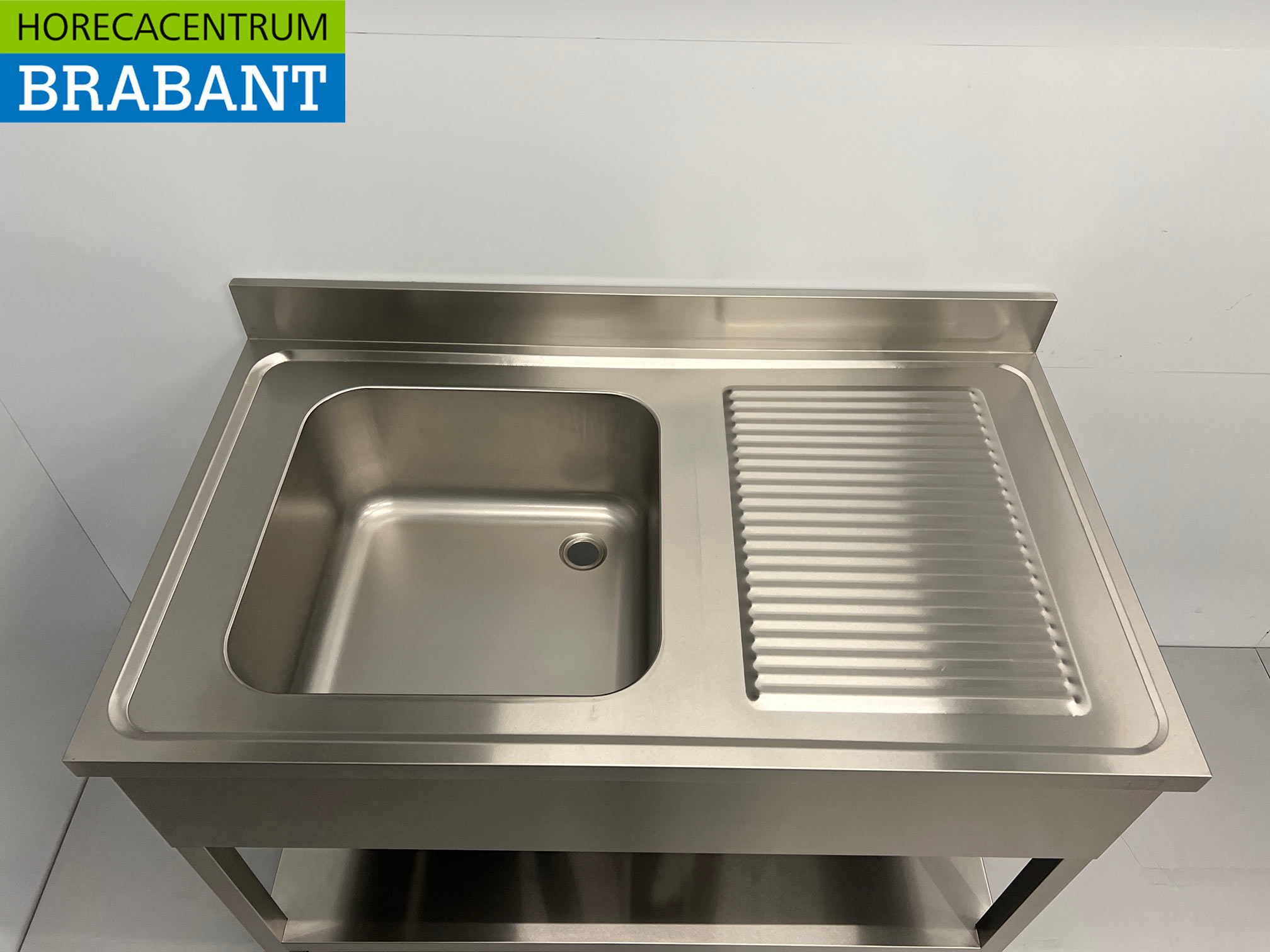 RVS Spoeltafel spoelbak 120 x 70 cm Horeca - Afbeelding 4