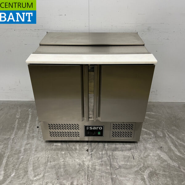 RVS Saro Saladette Koelwerkbank 2 Deuren 230V Horeca