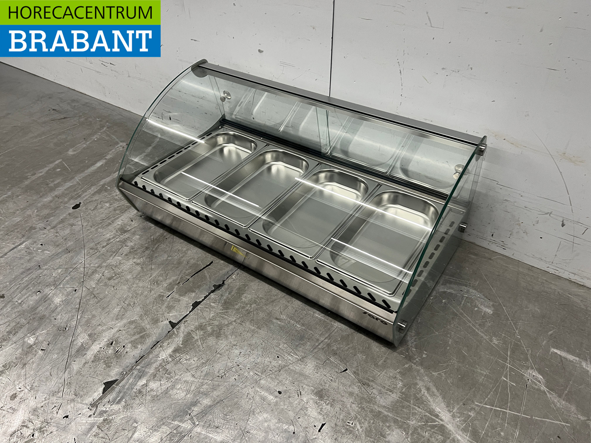 RVS Saro Warmhoudvitrine 46 liter 230V Horeca - Afbeelding 2