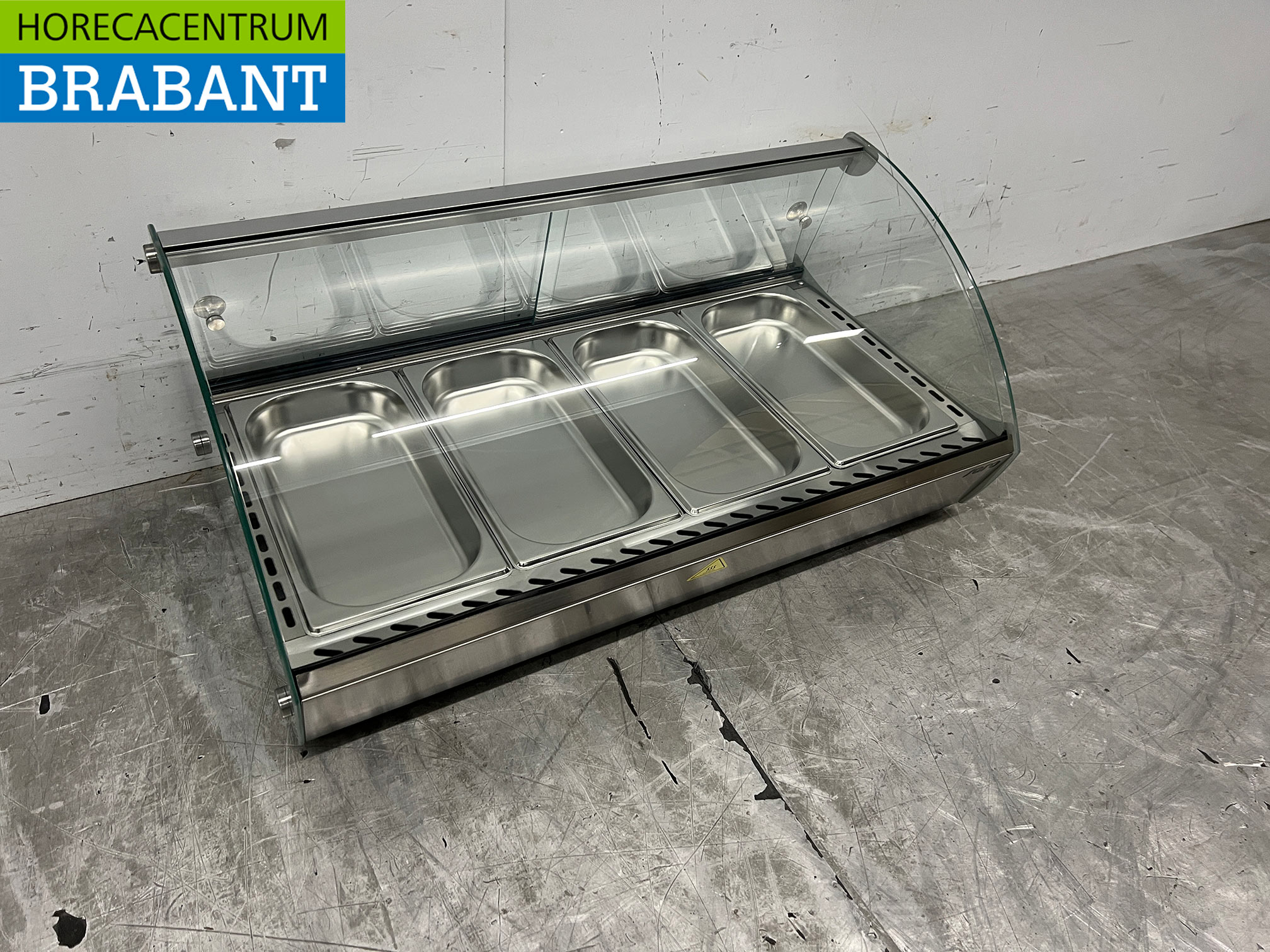 RVS Saro Warmhoudvitrine 46 liter 230V Horeca - Afbeelding 3