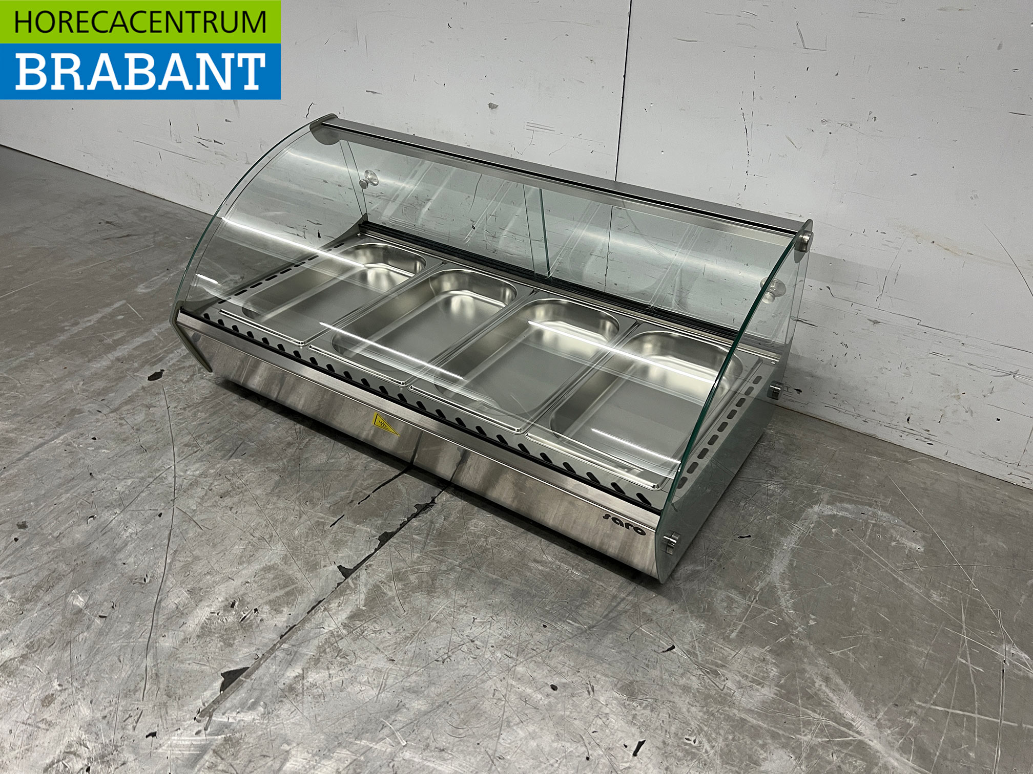 RVS Saro Warmhoudvitrine 46 liter 230V Horeca - Afbeelding 2