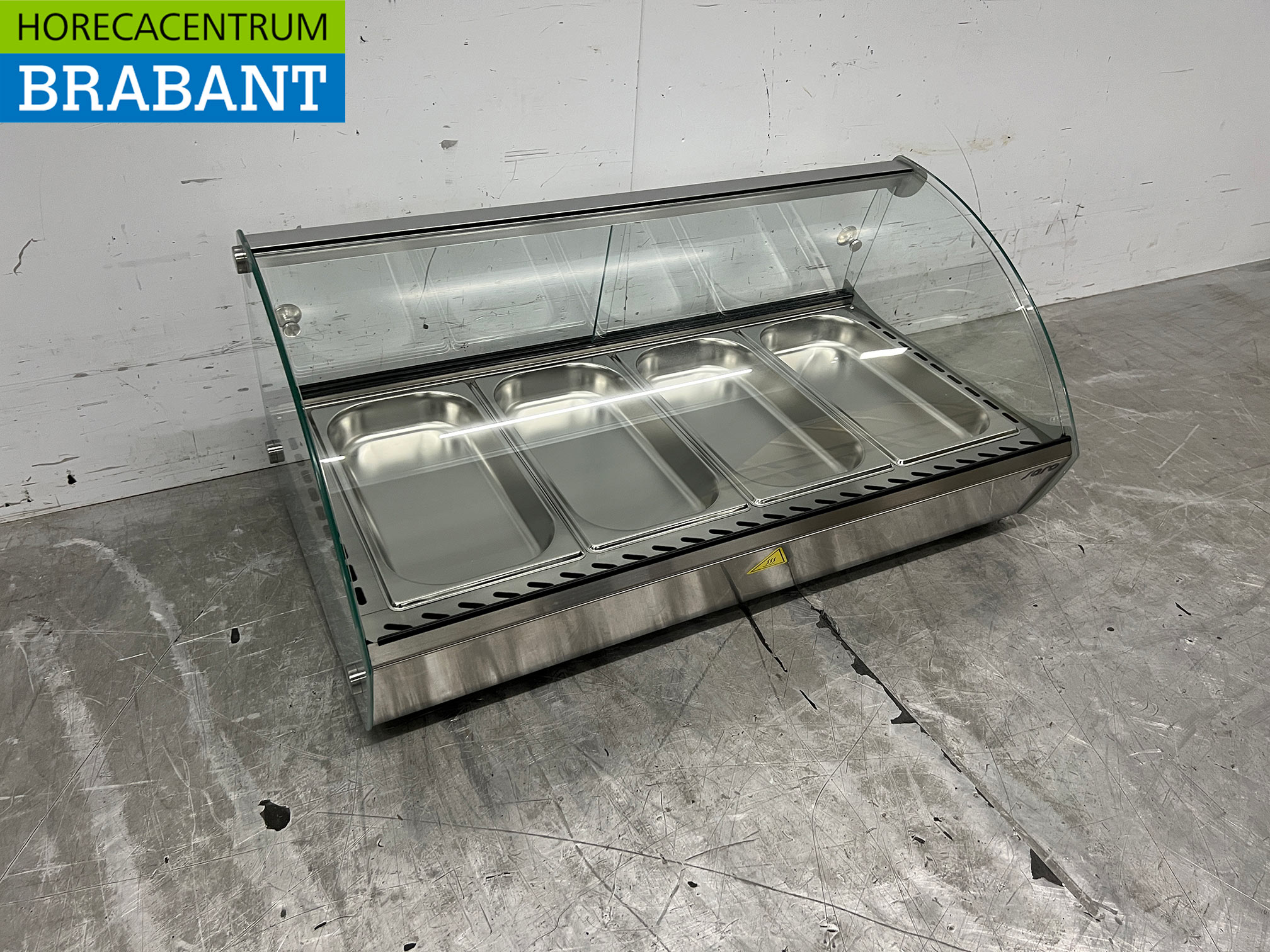 RVS Saro Warmhoudvitrine 46 liter 230V Horeca - Afbeelding 3