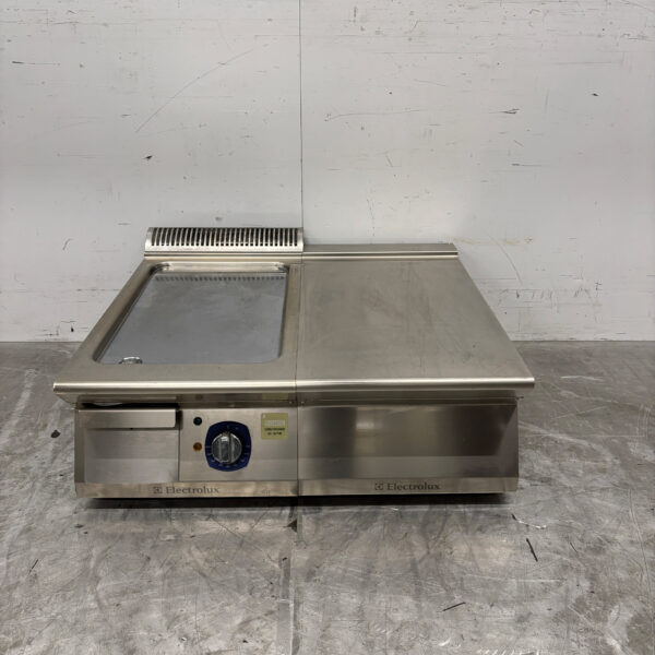 RVS Electrolux Gladde Bakplaat met werkunit 80 cm 400V Horeca