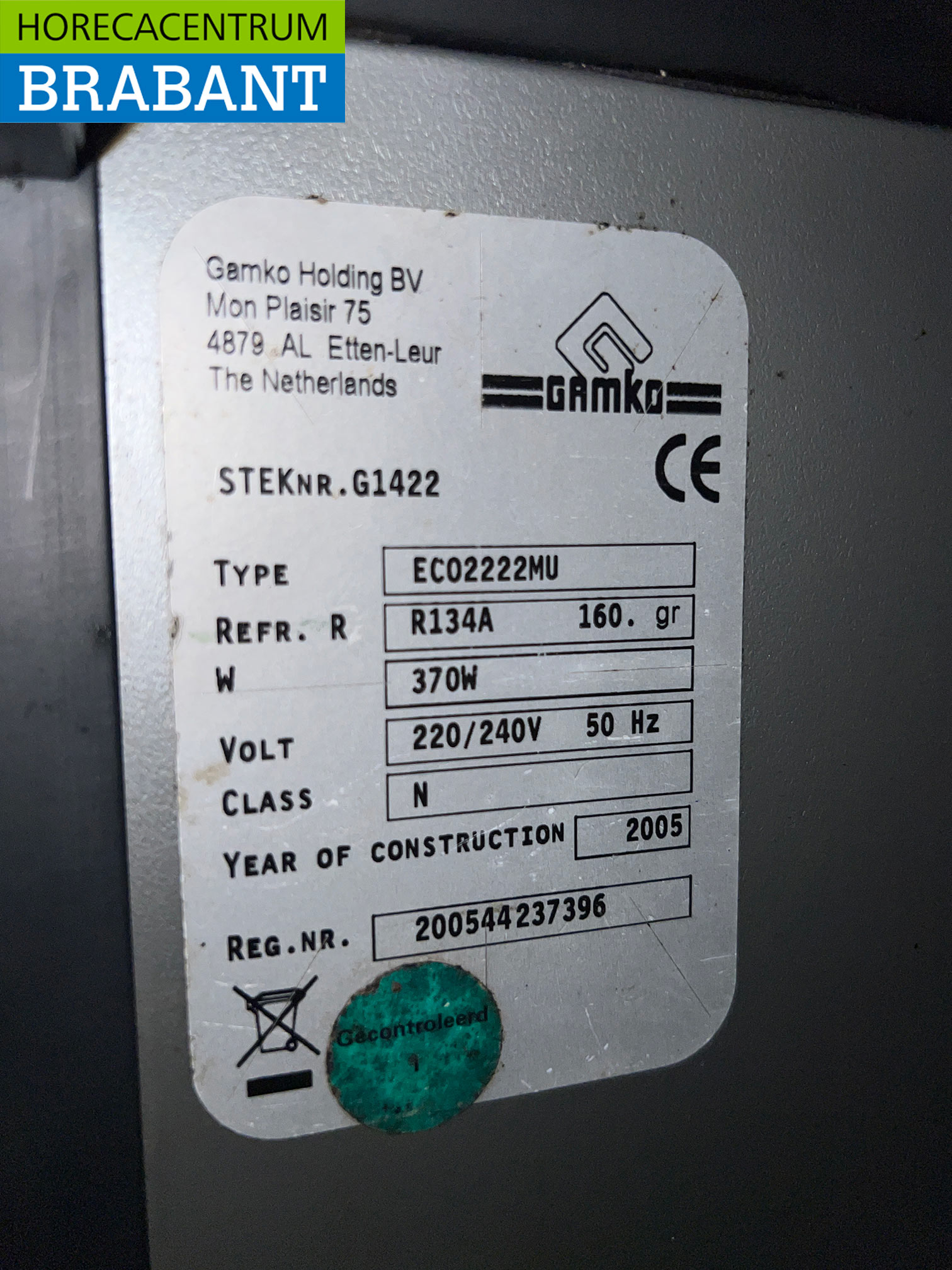 Gamko Barkoeling 4 Deuren 254,5 cm 230V Horeca - Afbeelding 5