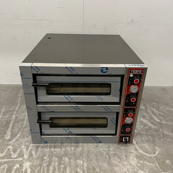 RVS Saro Pizzaoven Oven 6 Pizza's 30 cm doorsnee 400V Horeca
