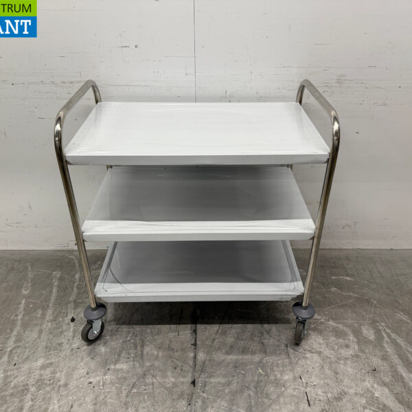 RVS Zorro Serveerwagen 3 lagen 86 cm Horeca