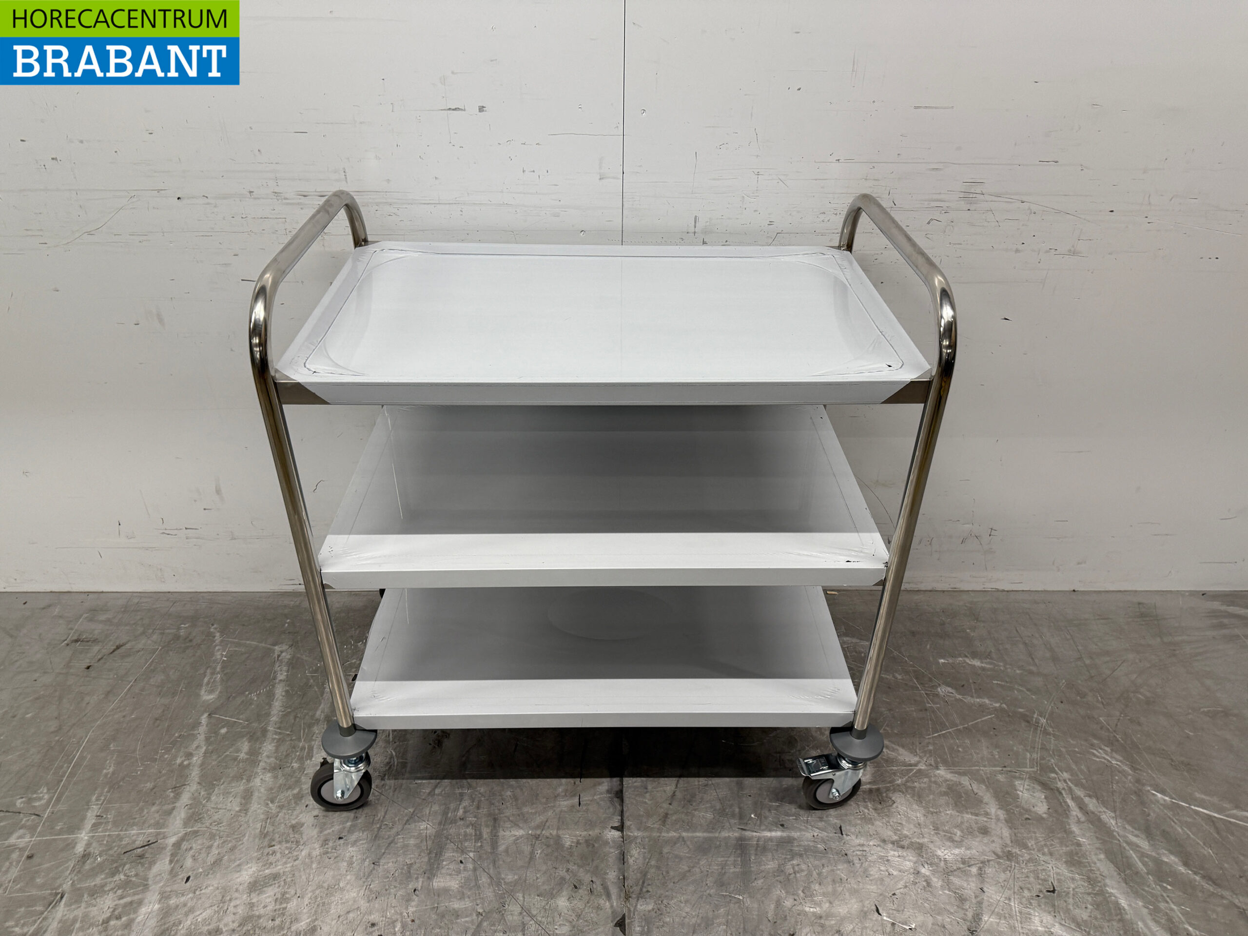 RVS Zorro Serveerwagen 3 lagen 86 cm Horeca