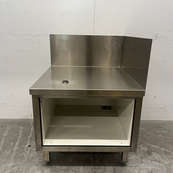 RVS Hoekstuk Werktafel 70 x 74 x 59,5 cm Horeca