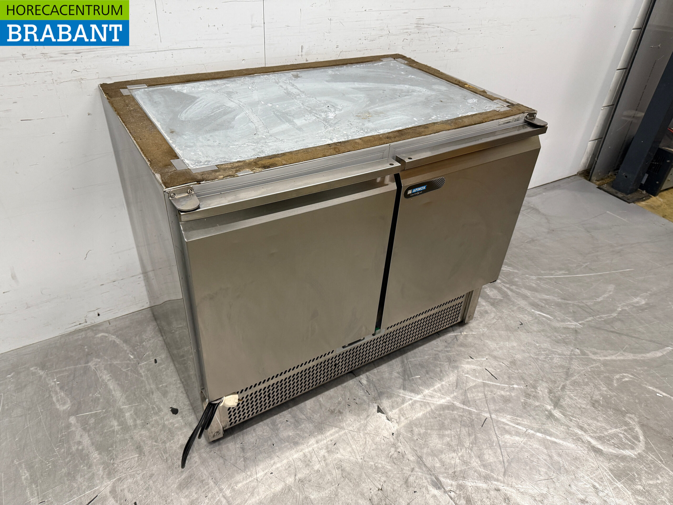 RVS Afinox Koelwerkbank 2 Deuren 100,5 cm 230V Horeca - Afbeelding 3