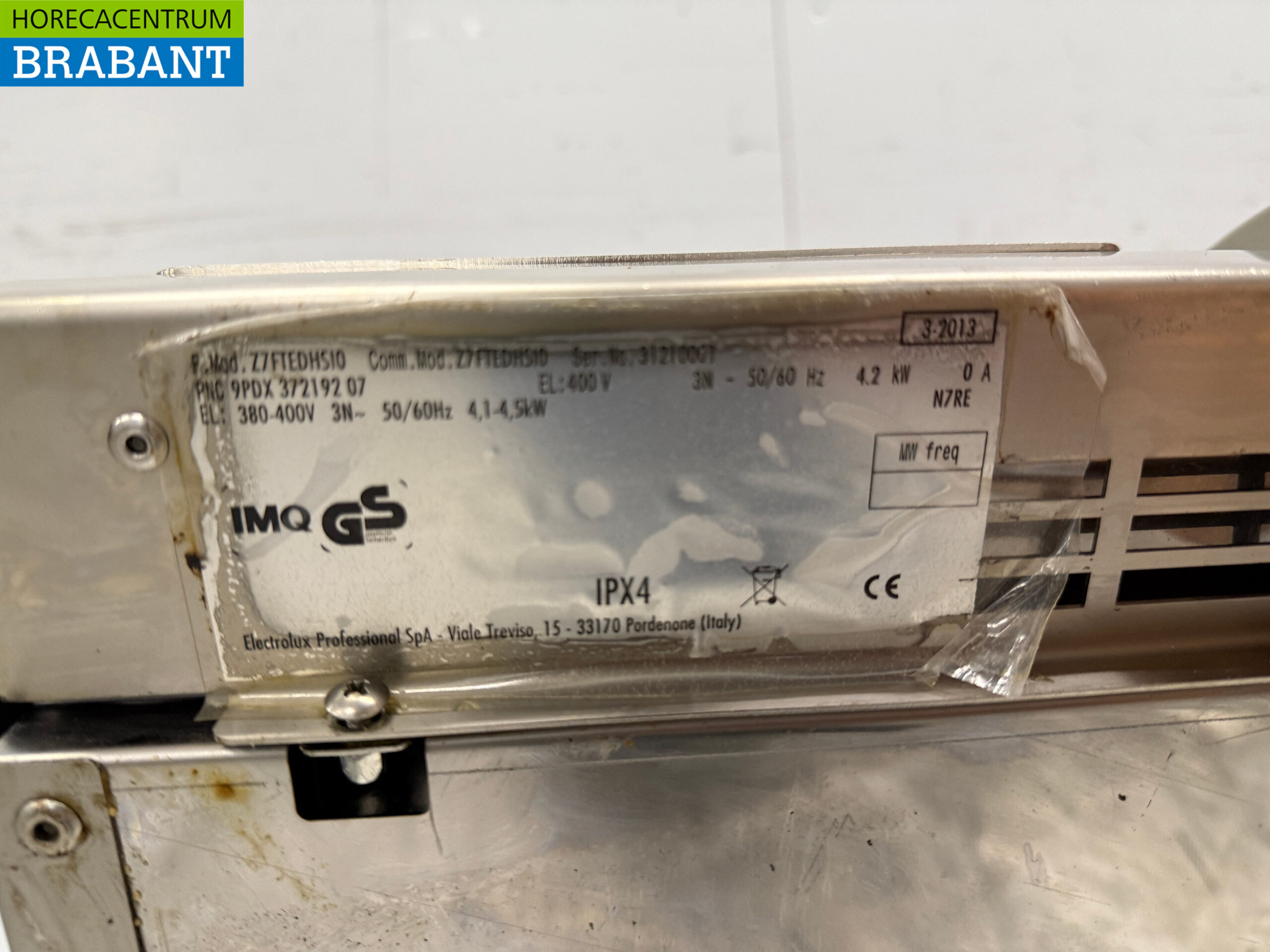 RVS Zanussi Gladde Bakplaat 400V Horeca - Afbeelding 5