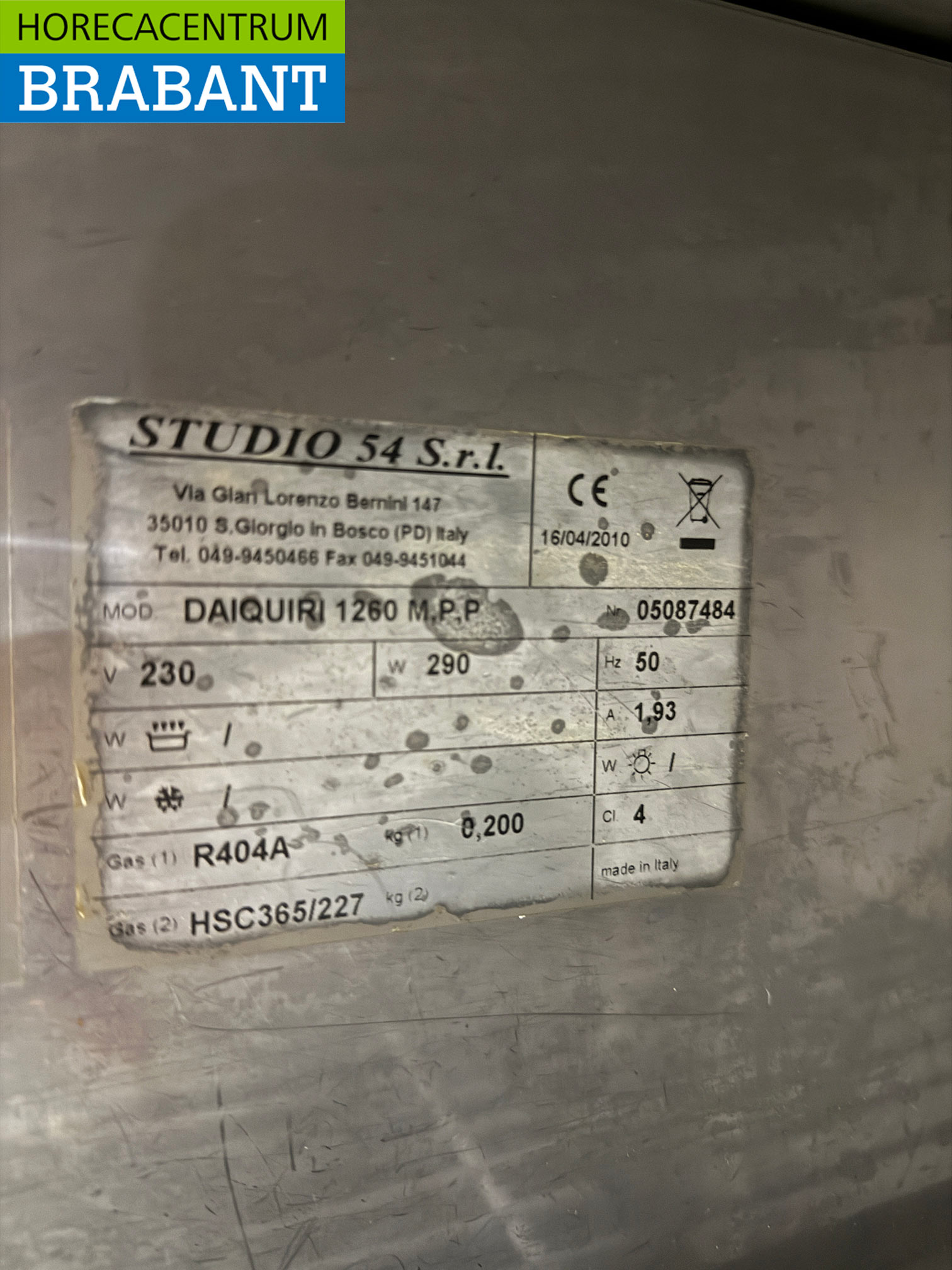 RVS Studio 54 Koelwerkbank 1 Deur 2 Laden 126 cm 230V Horeca - Afbeelding 5