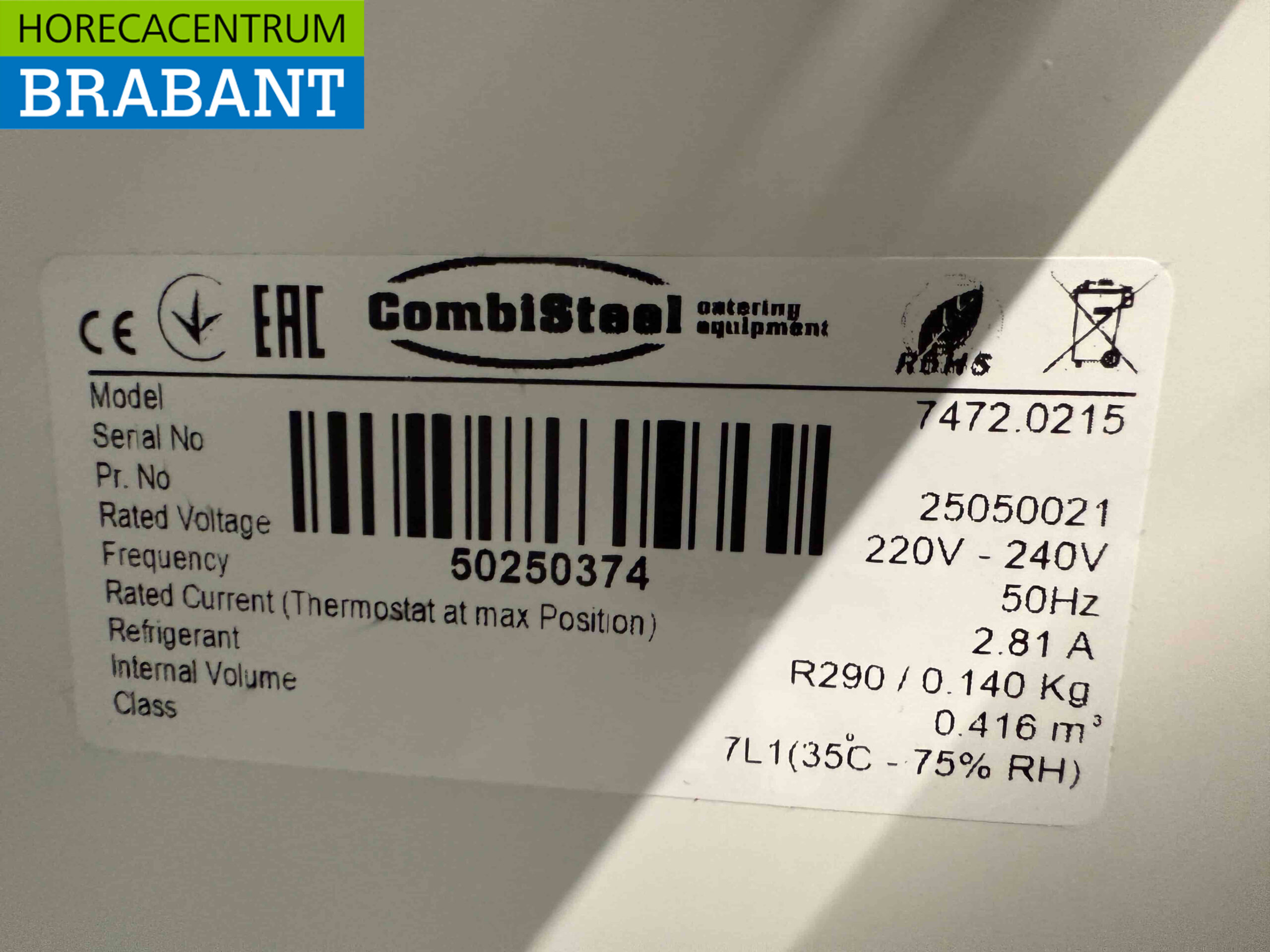 Combisteel Glasdeur IJSbewaarkast Vriezer Vrieskast 417 liter 230V Horeca - Afbeelding 5