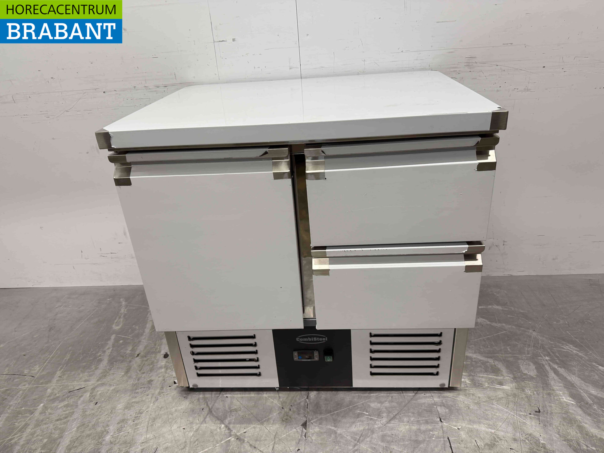 RVS Combisteel Koelwerkbank 1 deur en 2 laden 90 cm 230V Horeca