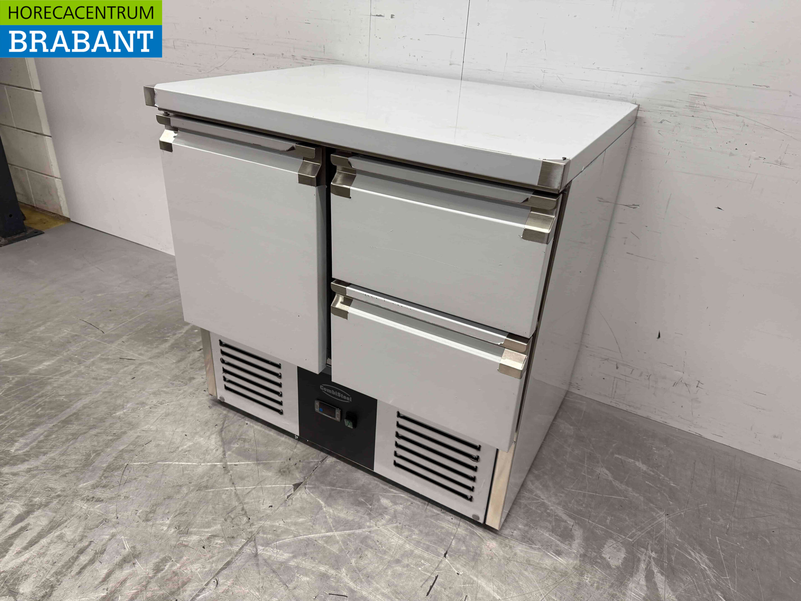 RVS Combisteel Koelwerkbank 1 deur en 2 laden 90 cm 230V Horeca - Afbeelding 2