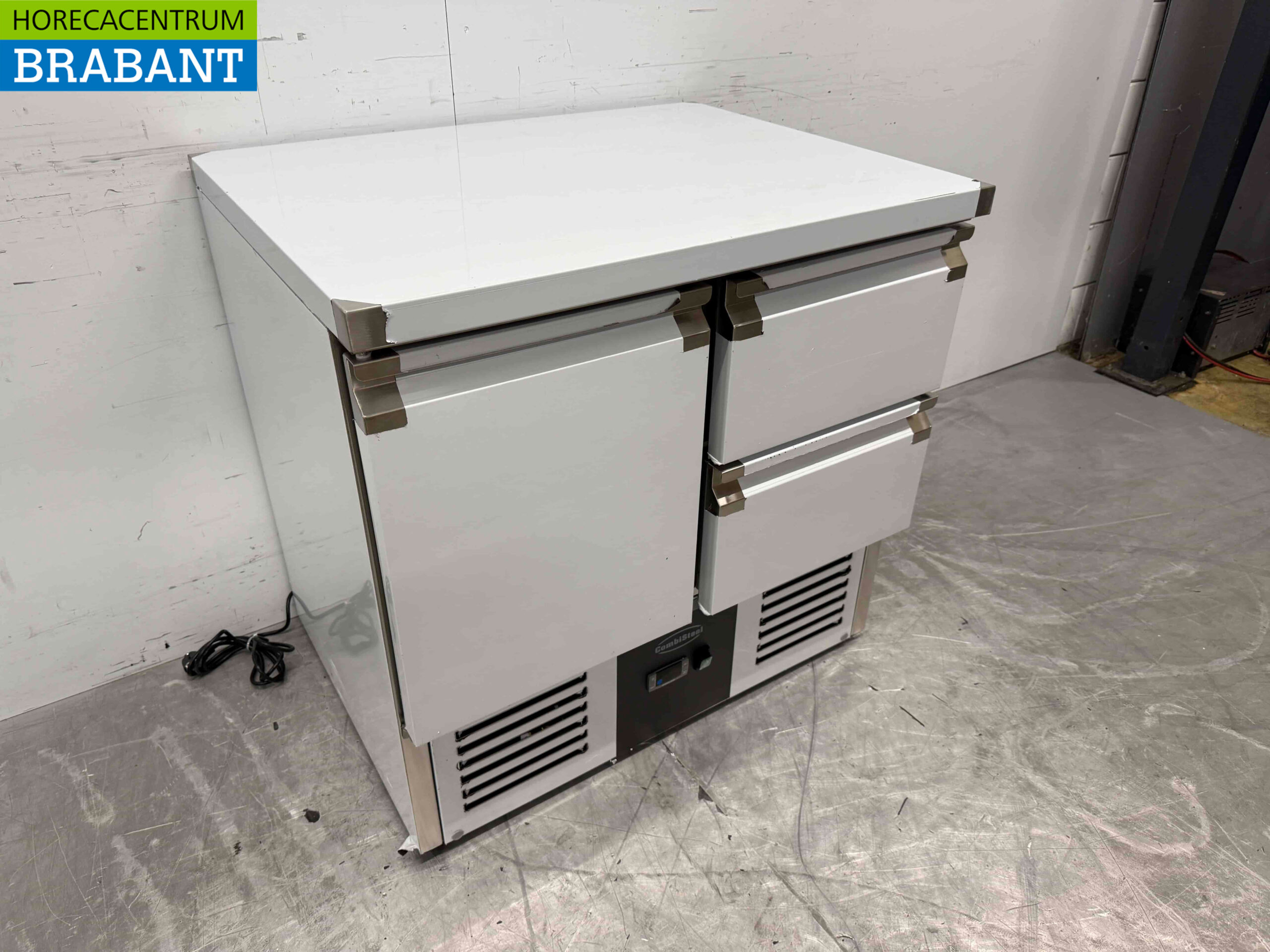 RVS Combisteel Koelwerkbank 1 deur en 2 laden 90 cm 230V Horeca - Afbeelding 3