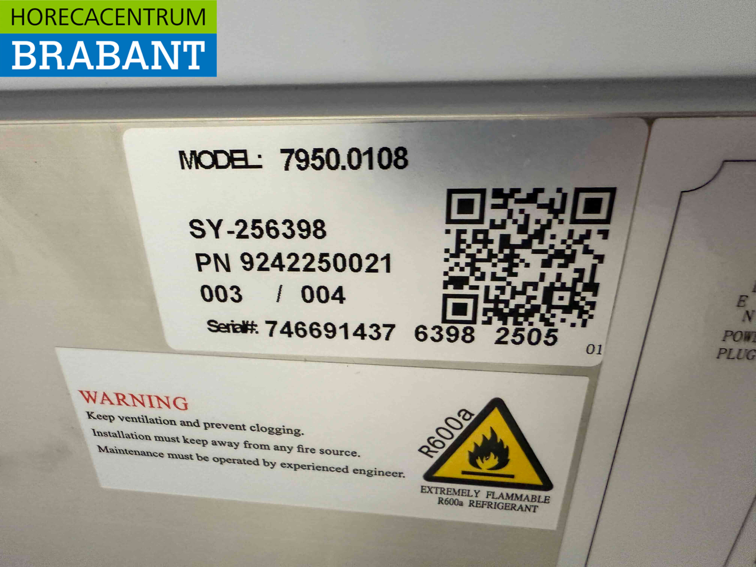 RVS Combisteel Koelwerkbank 1 deur en 2 laden 90 cm 230V Horeca - Afbeelding 7