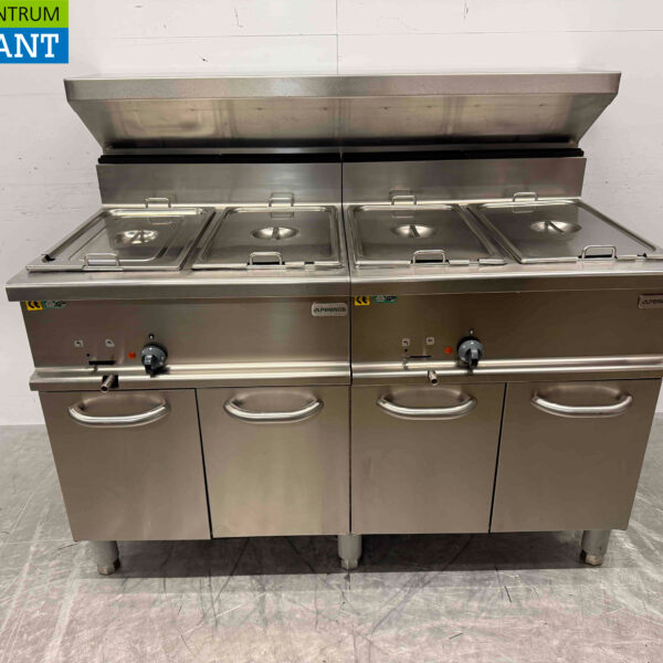 RVS Alpeninox Bain Marie 4 x 1/1 GN 400V 140 cm Horeca