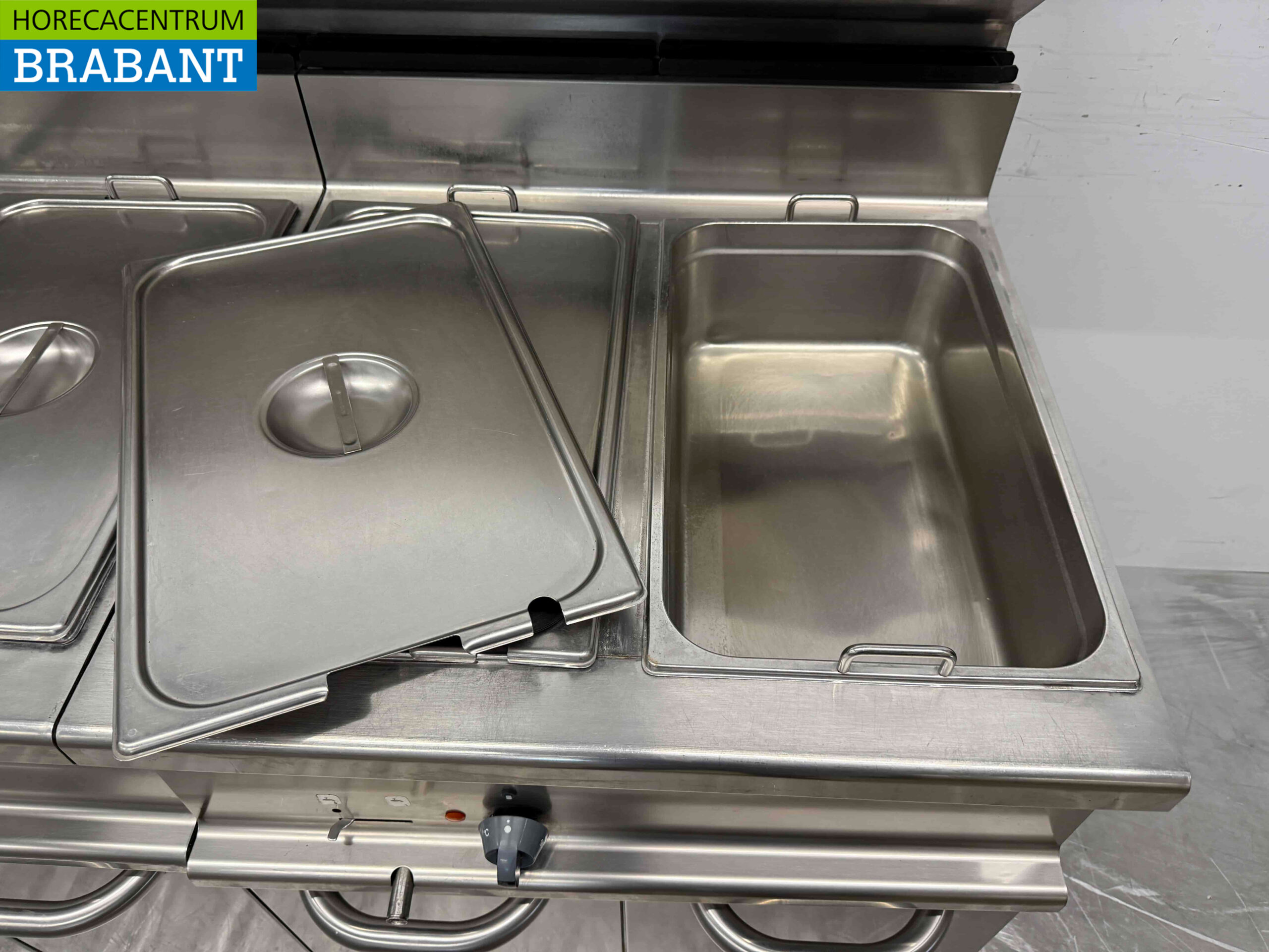 RVS Alpeninox Bain Marie 4 x 1/1 GN 400V 140 cm Horeca - Afbeelding 4