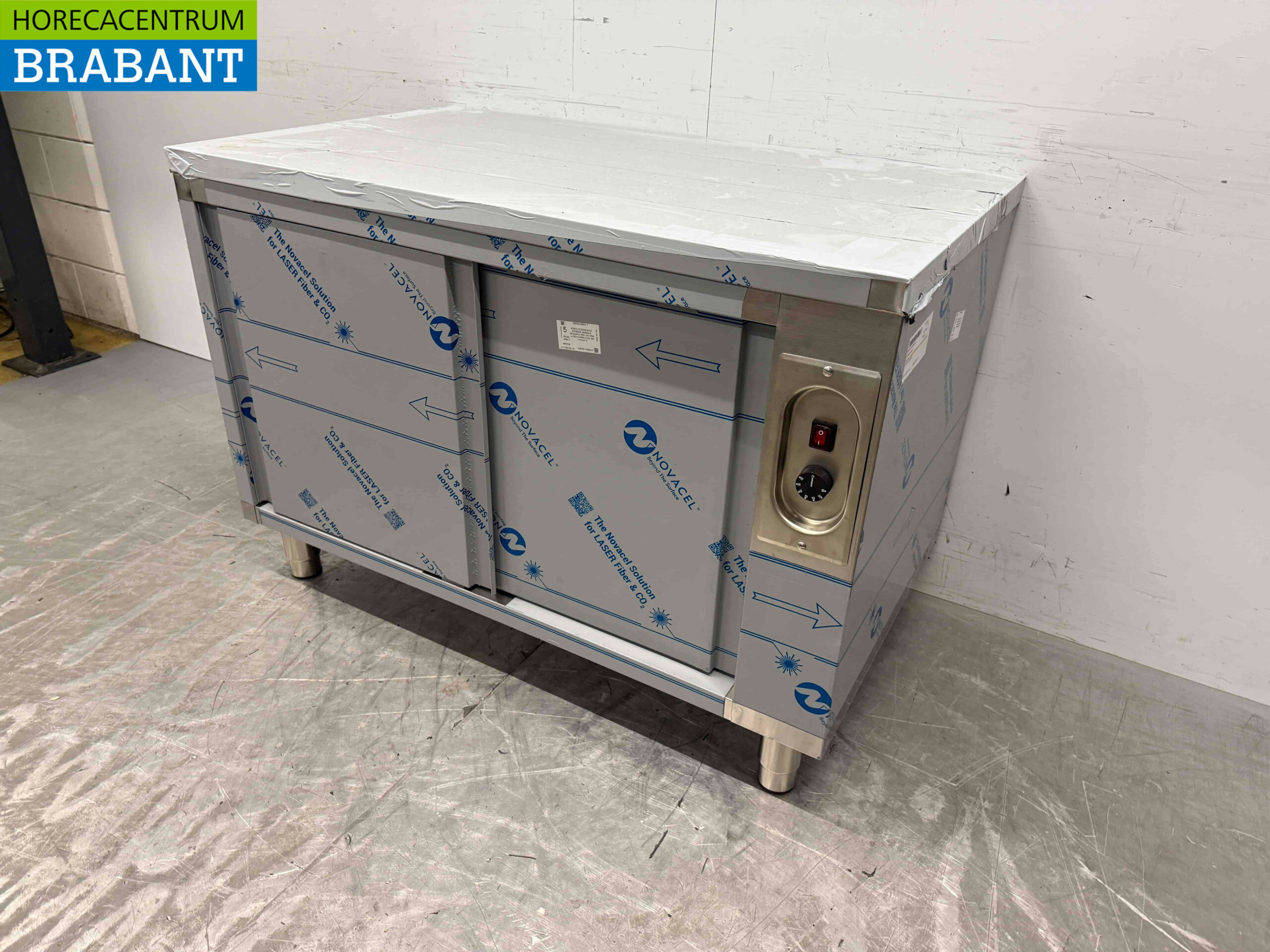 RVS Warmhoudkast Bordenwarmhoudkast 2 schuifdeuren 120 cm Horeca - Afbeelding 2