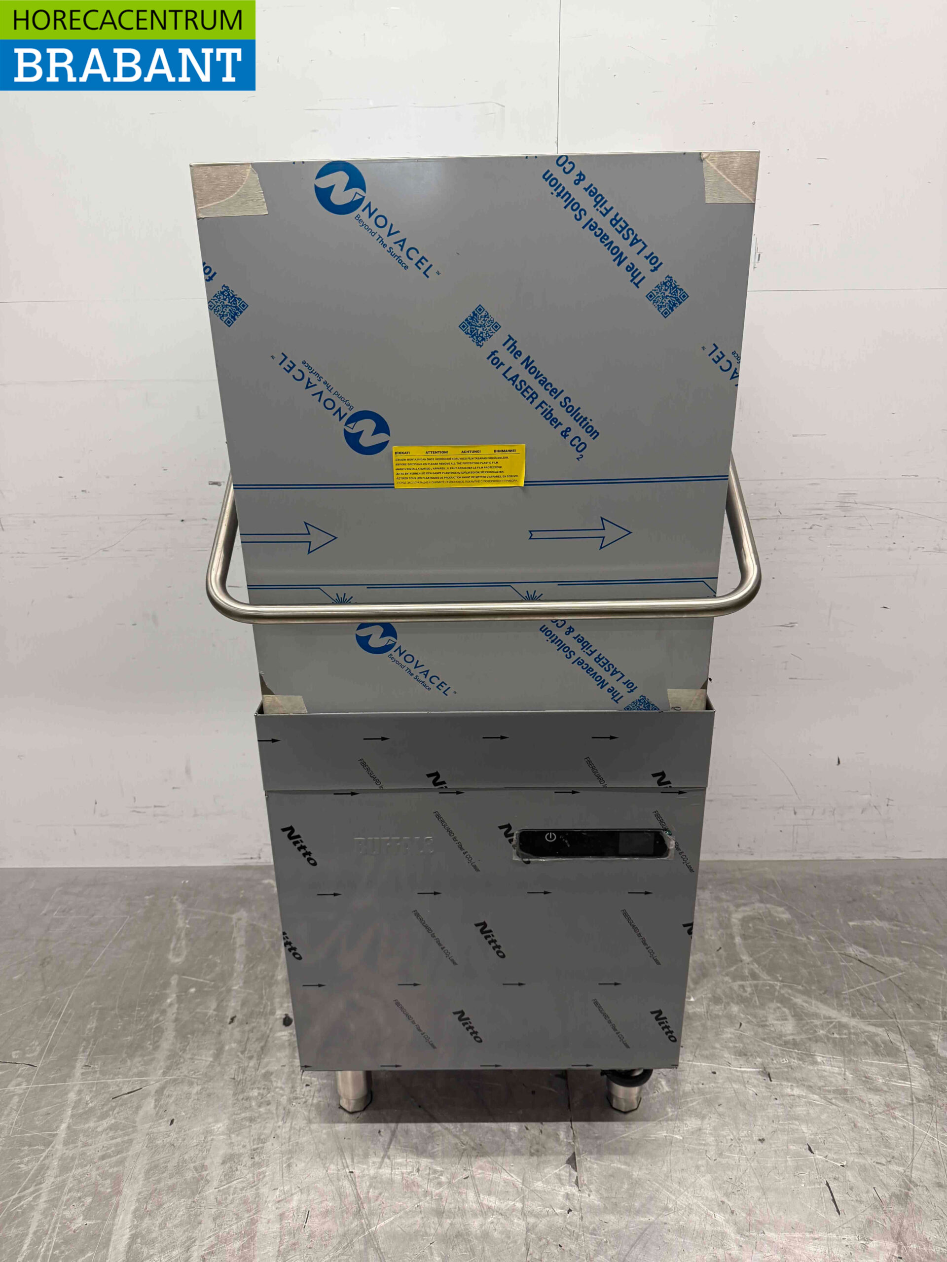 RVS Buffalo DN975 Doorschuifvaatwasser met afvoerpomp 400V Horeca