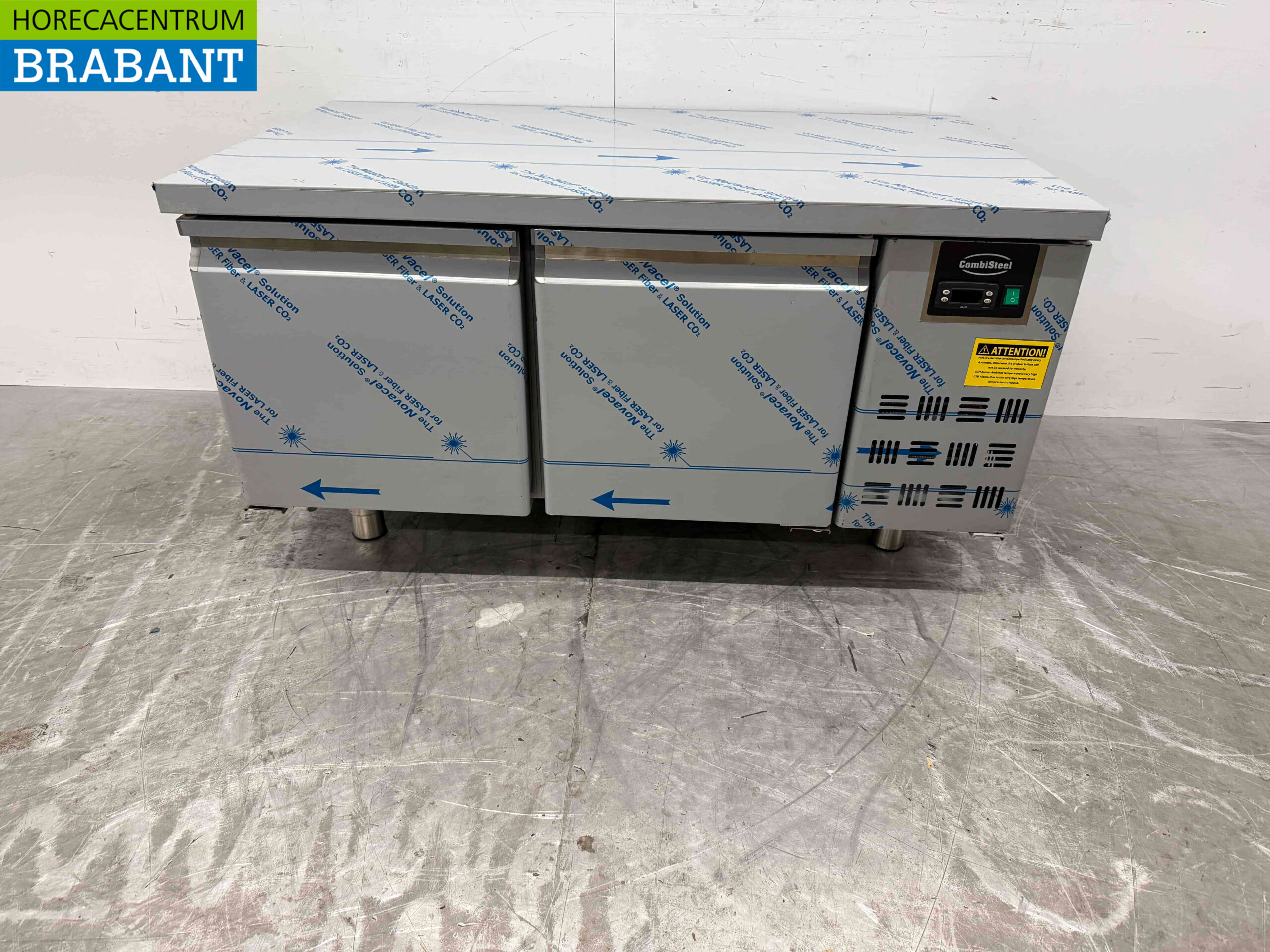 RVS Combisteel Koelwerkbank Laag model 2 deuren 120 cm 230V Horeca