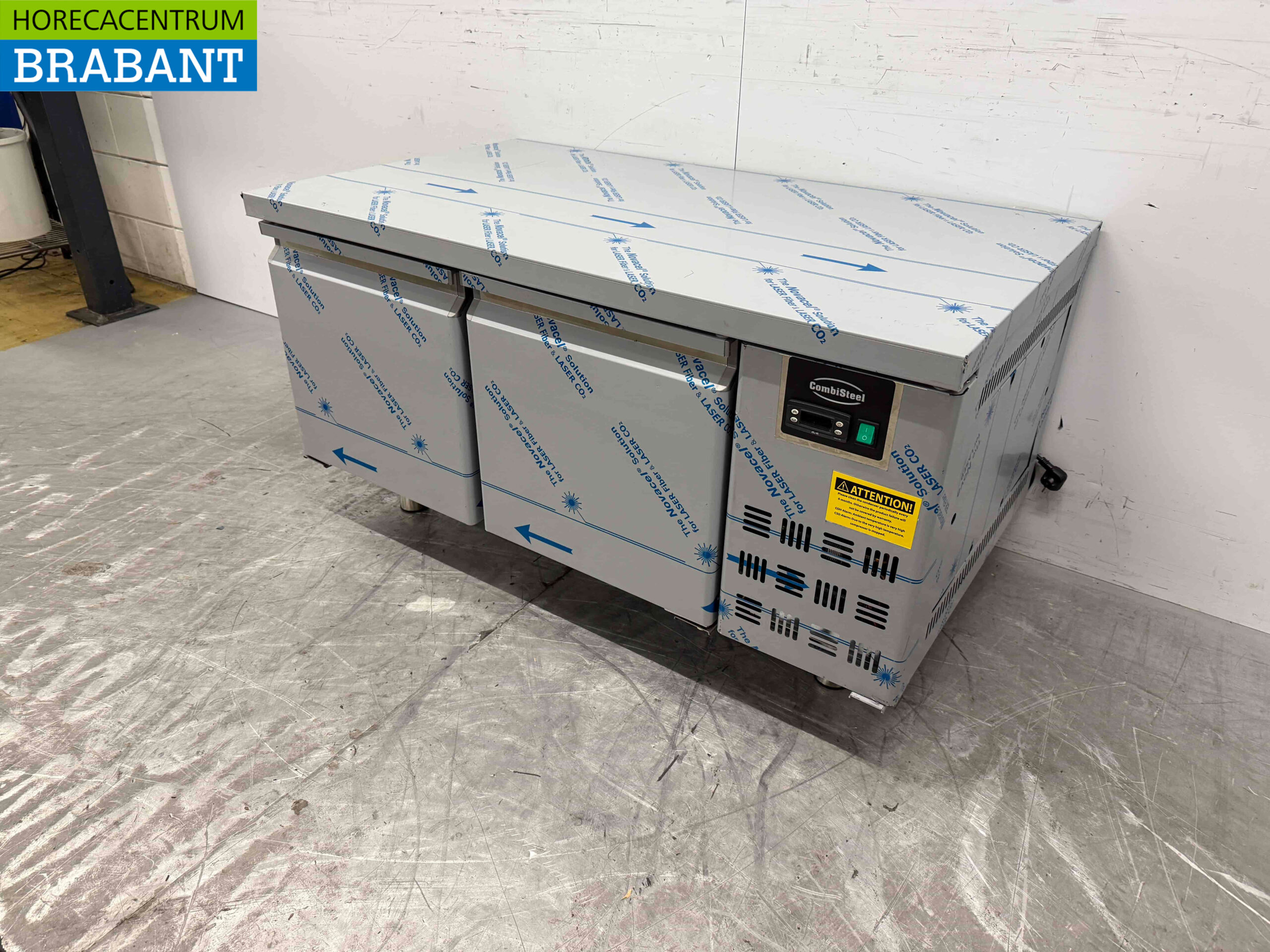 RVS Combisteel Koelwerkbank Laag model 2 deuren 120 cm 230V Horeca - Afbeelding 2