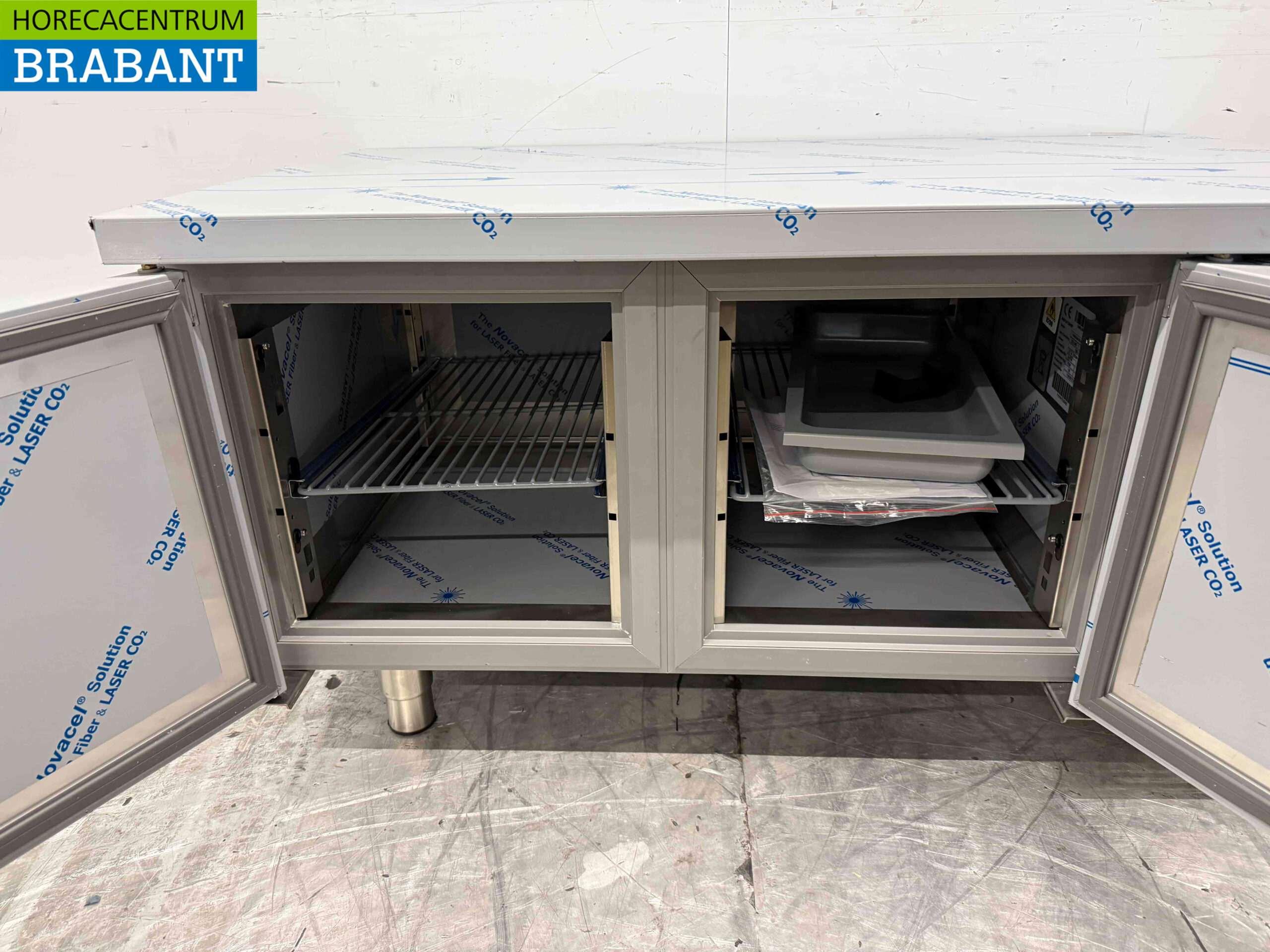 RVS Combisteel Koelwerkbank Laag model 2 deuren 120 cm 230V Horeca - Afbeelding 4