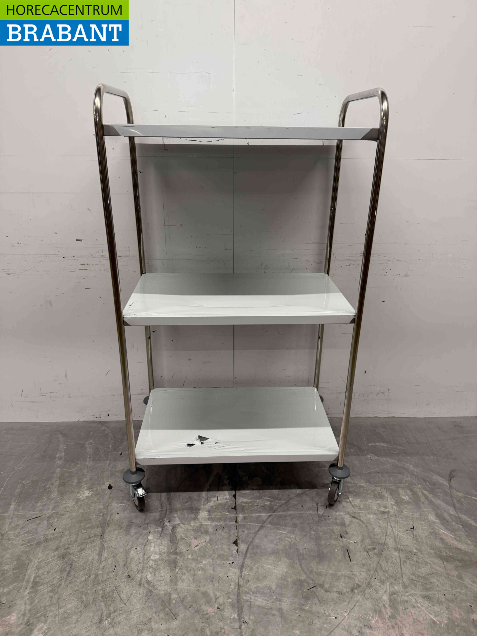 RVS Saro Serveerwagen 3 lagen 153,5 cm Horeca