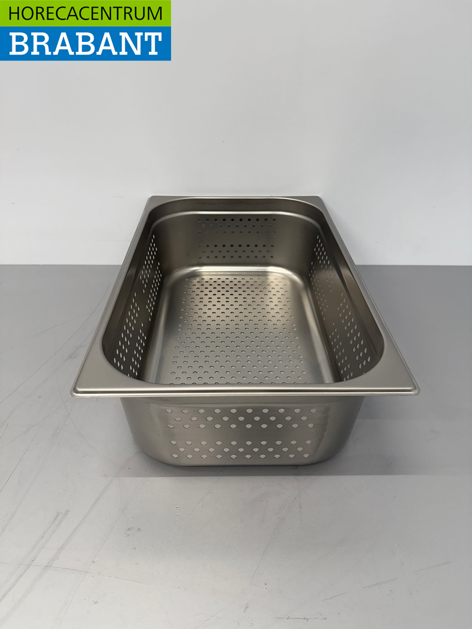 HCB RVS Geperforeerde gastronorm bak GN bak 1/1 Diepte 150 mm Horeca