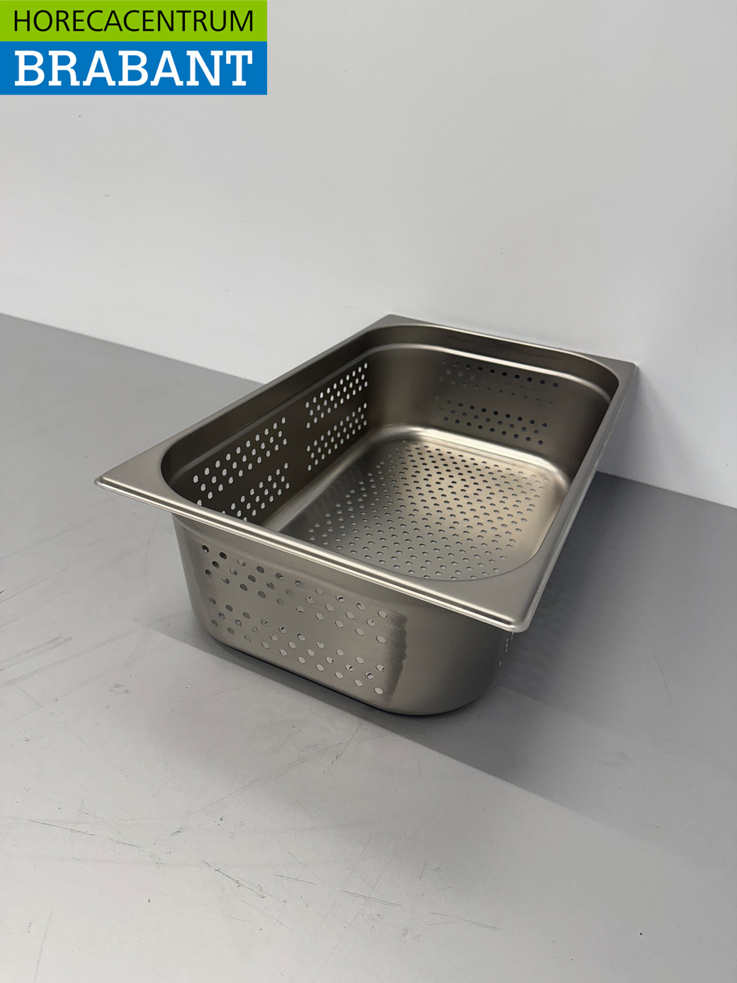 HCB RVS Geperforeerde gastronorm bak GN bak 1/1 Diepte 150 mm Horeca - Afbeelding 3
